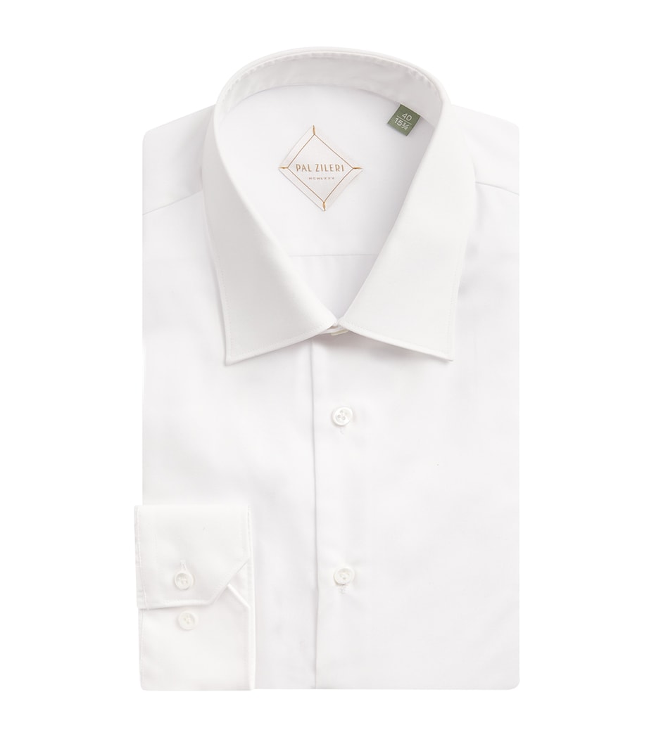 Cotton Slim Shirt WHITE80 Image 1