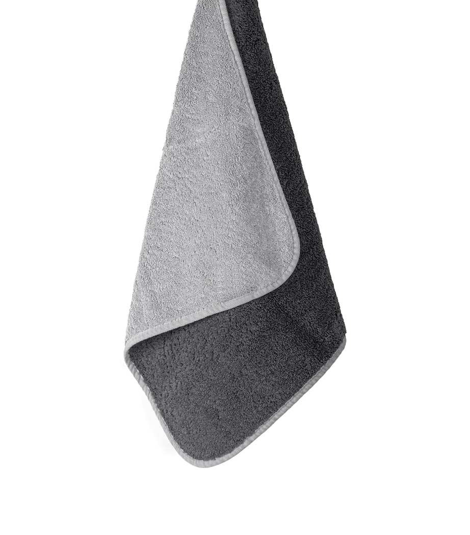 Bicolore Hand Towel (50cm x 100cm) SILVER/STORM Image 2