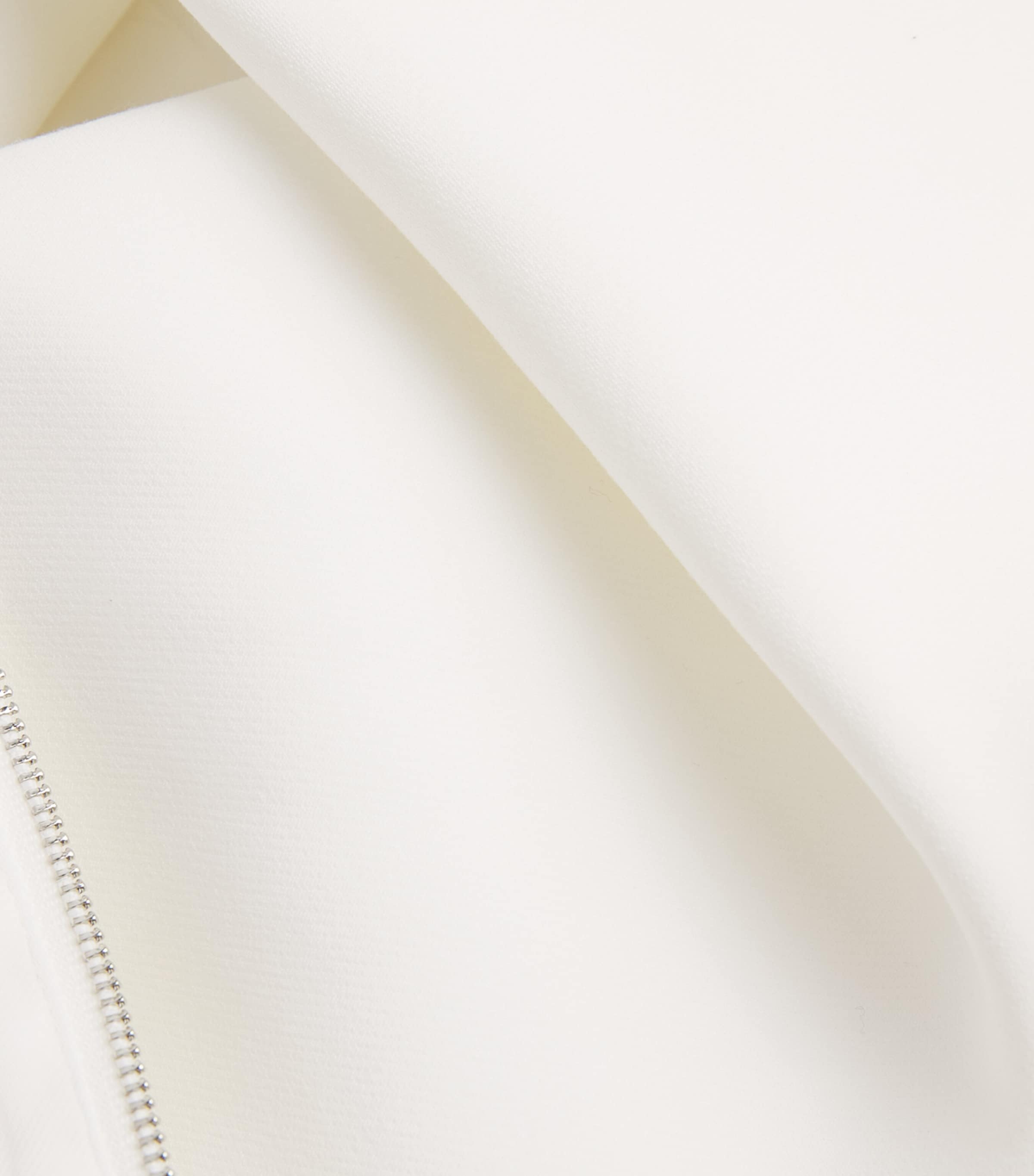Roland Mouret Womens Off-The-Shoulder Draped Jacket Cream Image 6