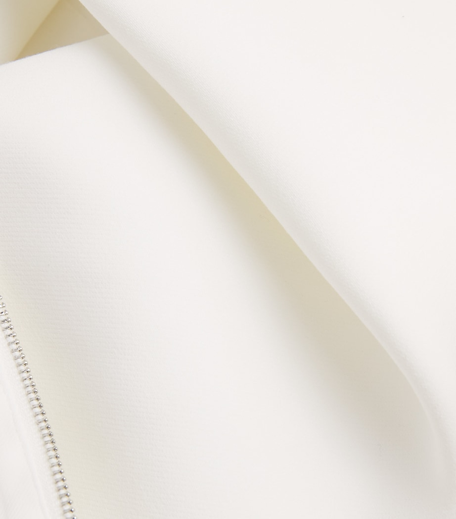 Roland Mouret Womens Off-The-Shoulder Draped Jacket Cream Image 6