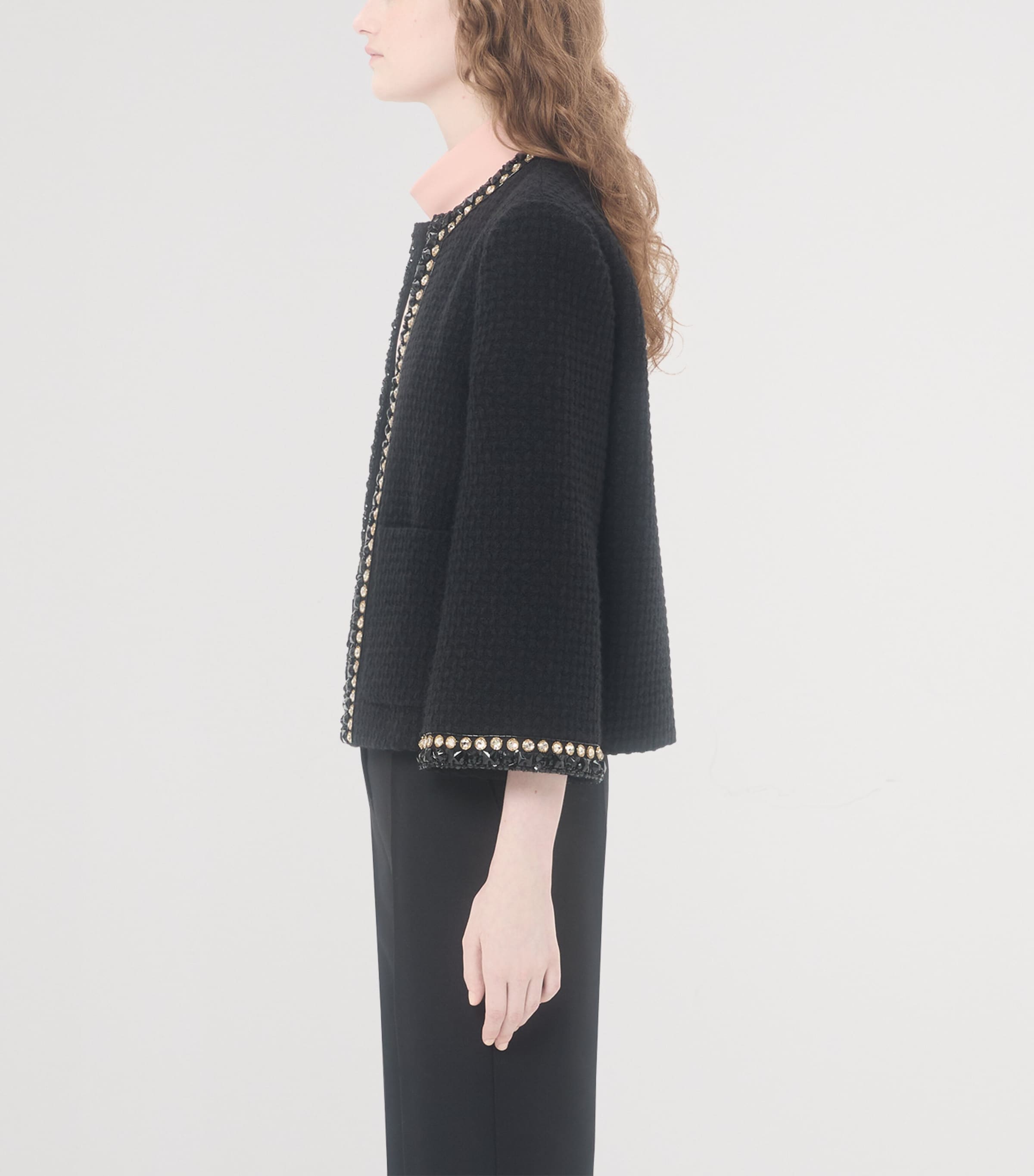 Wool-Blend Embellished Blazer 0NO Image 3