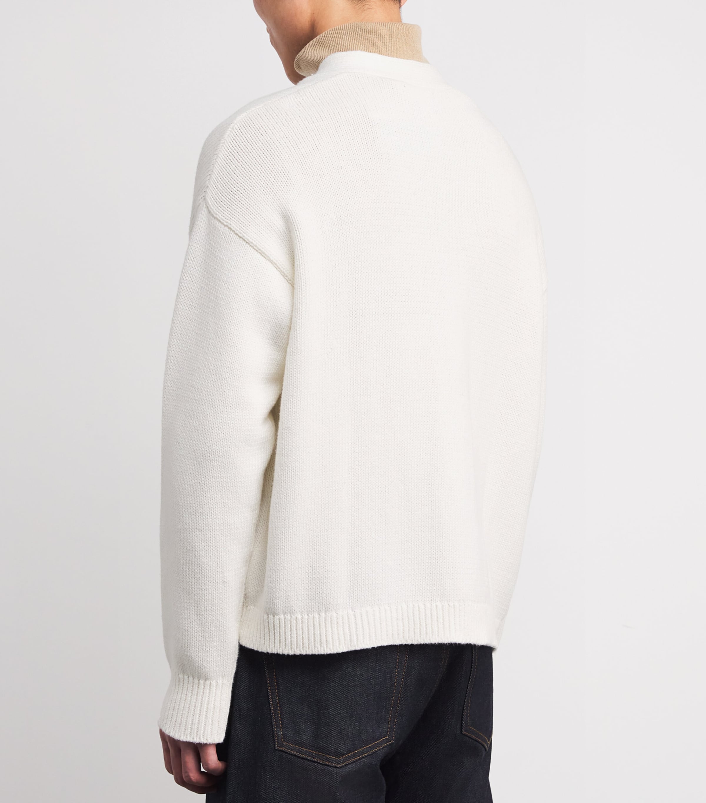 Cotton Cardigan DECKWASH WHITE Image 4