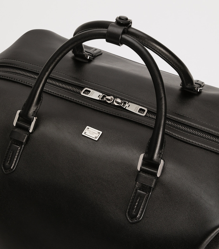 Leather Roma Holdall 80999-BLACK Image 5