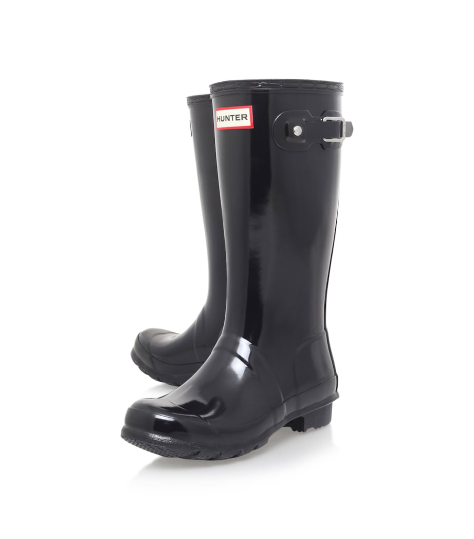 Original Gloss Wellington Boots BLACK Image 3