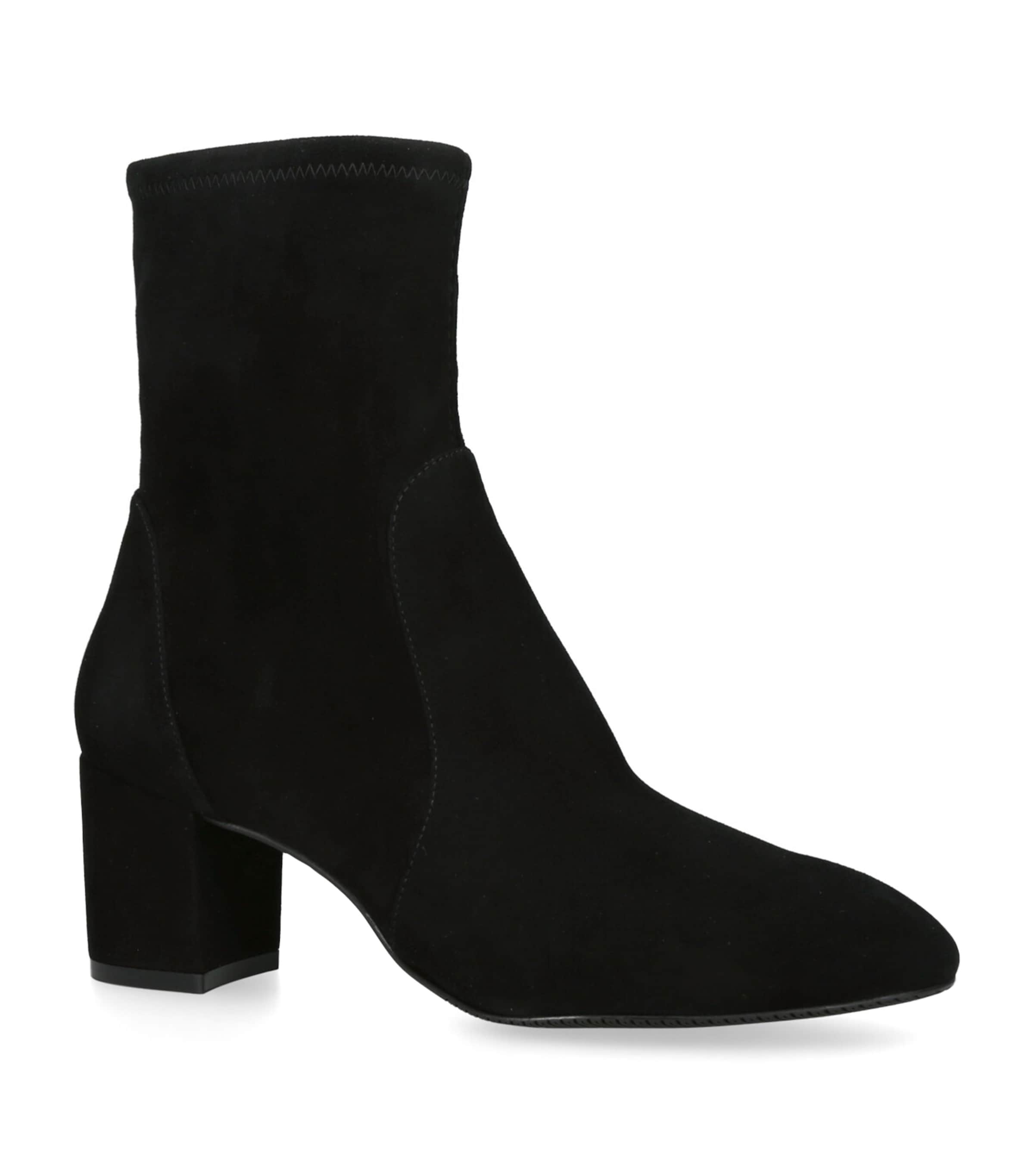 Suede Yuliana Ankle Boots 60 BLACK Image 3