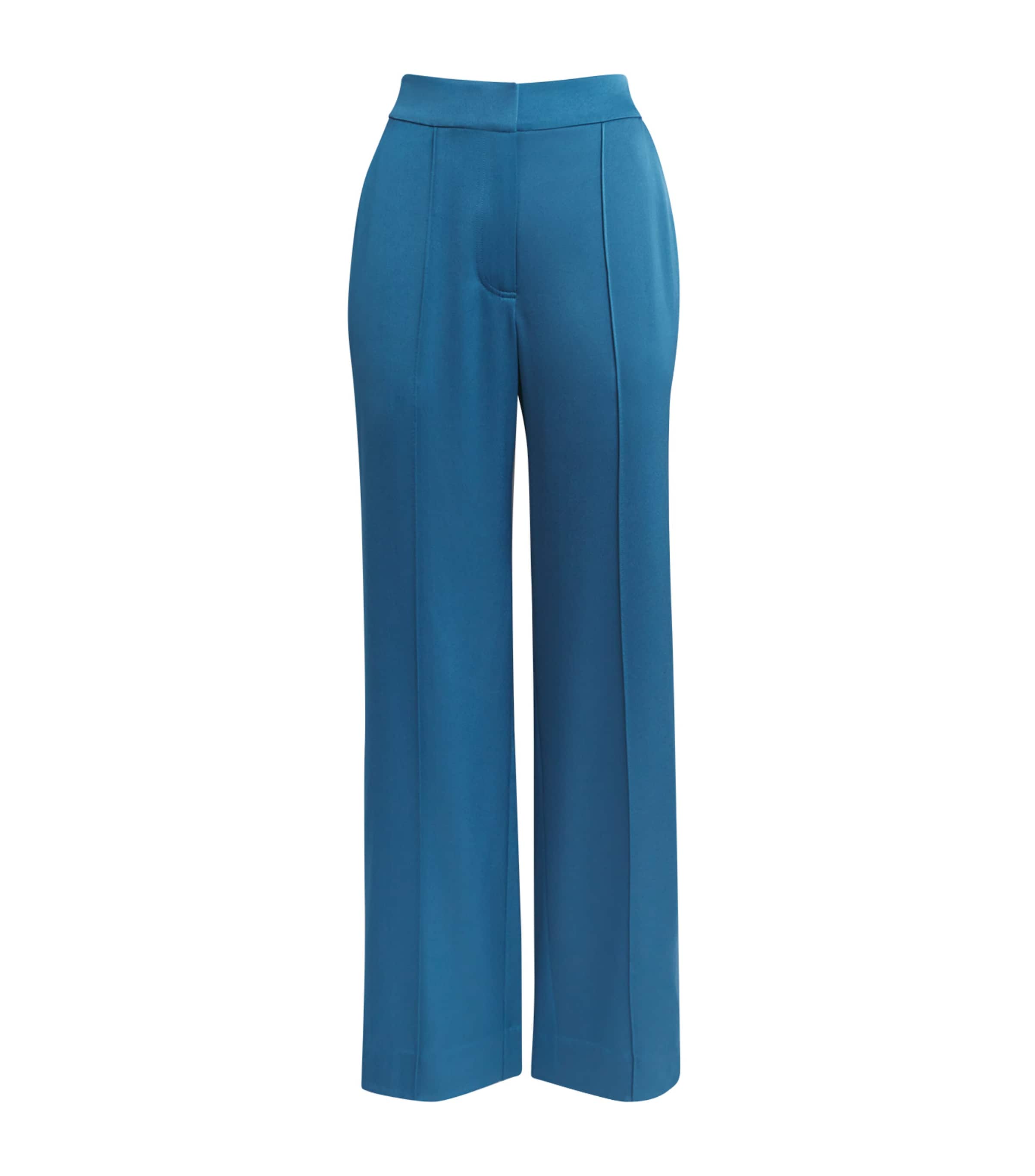 Simkhai Womens Satin Kyra Trousers Washed Indigo Image 1