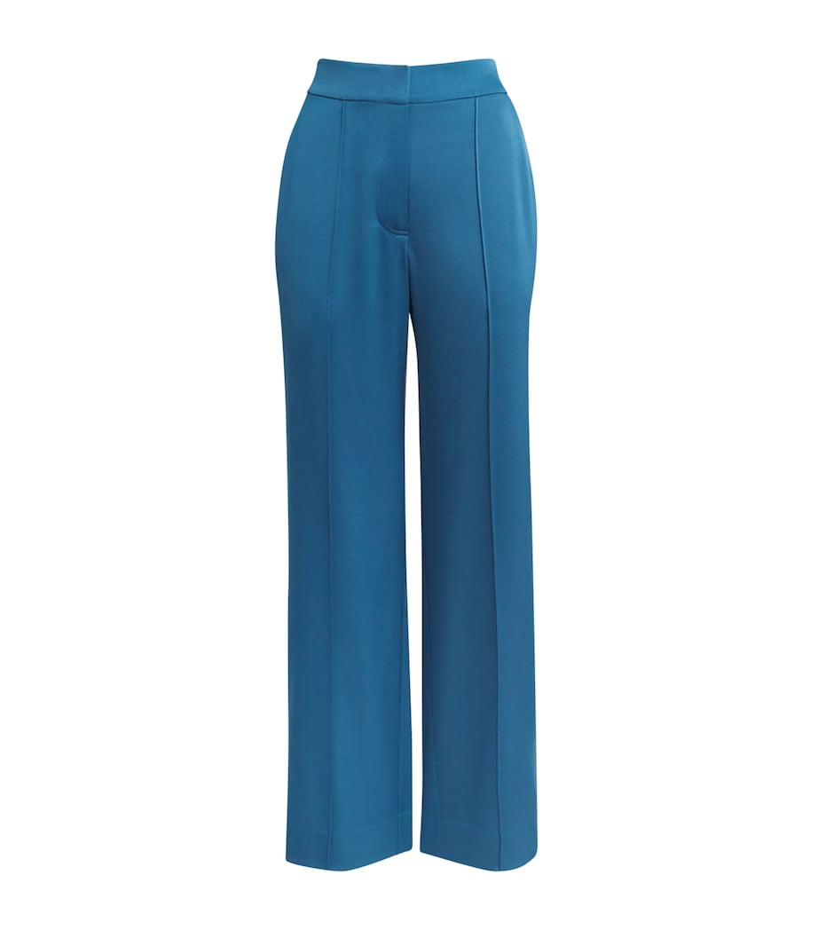 Simkhai Womens Satin Kyra Trousers Washed Indigo Image 1