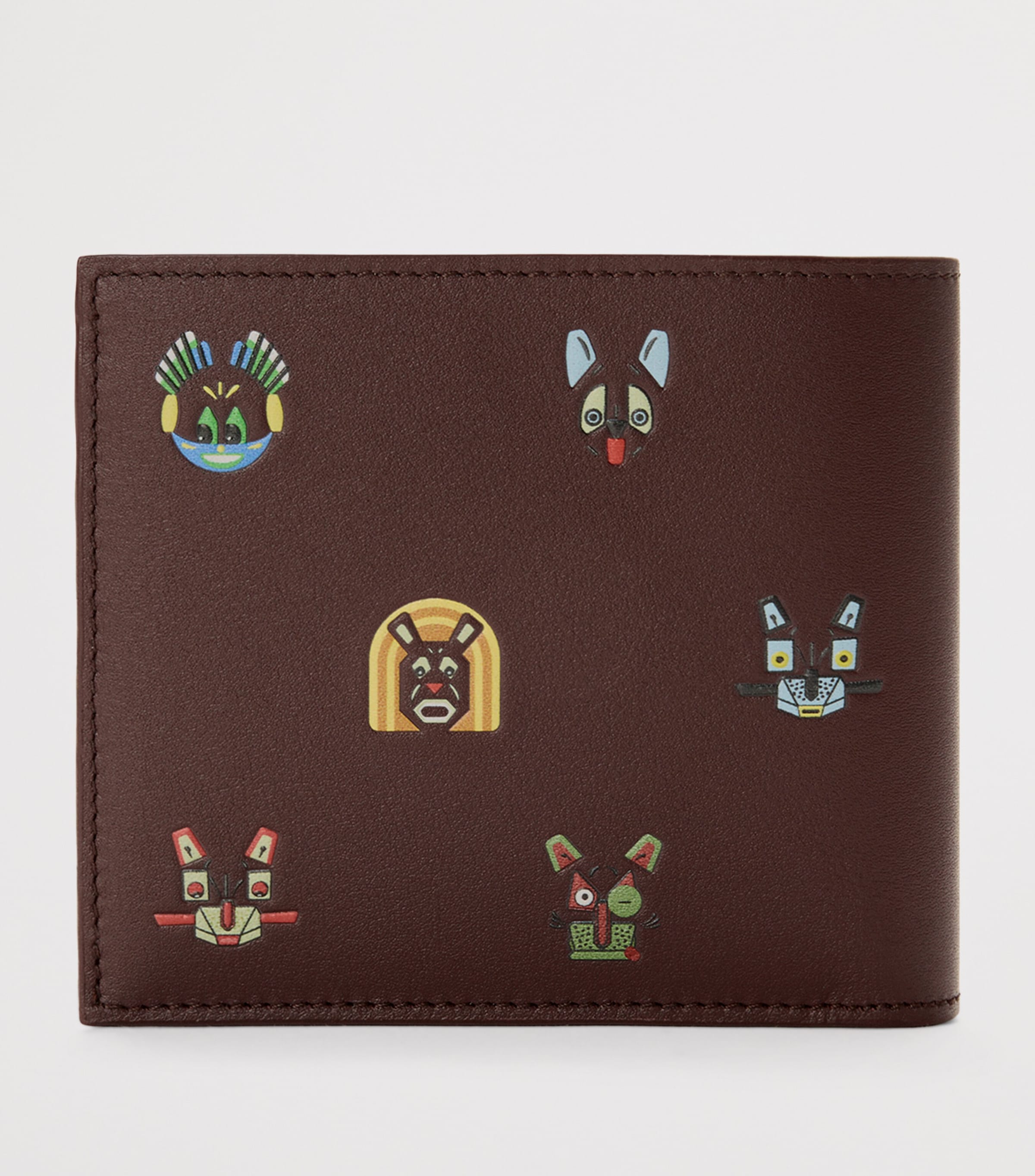 x Louis Wain Leather Cats Wallet BROWN Image 2