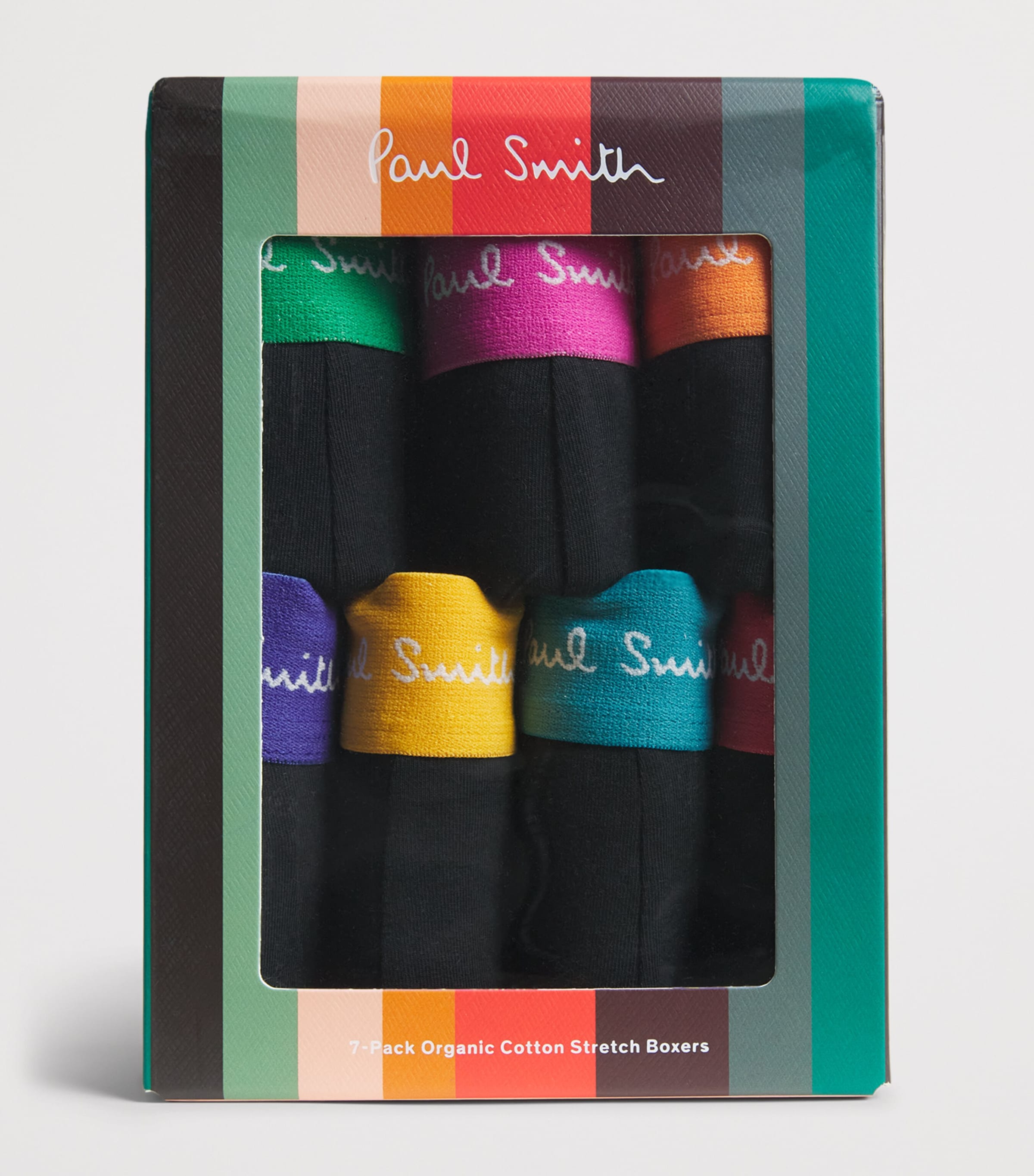 Paul Smith Mens Stretch-Organic Cotton Trunks (Pack of 7) Image 4