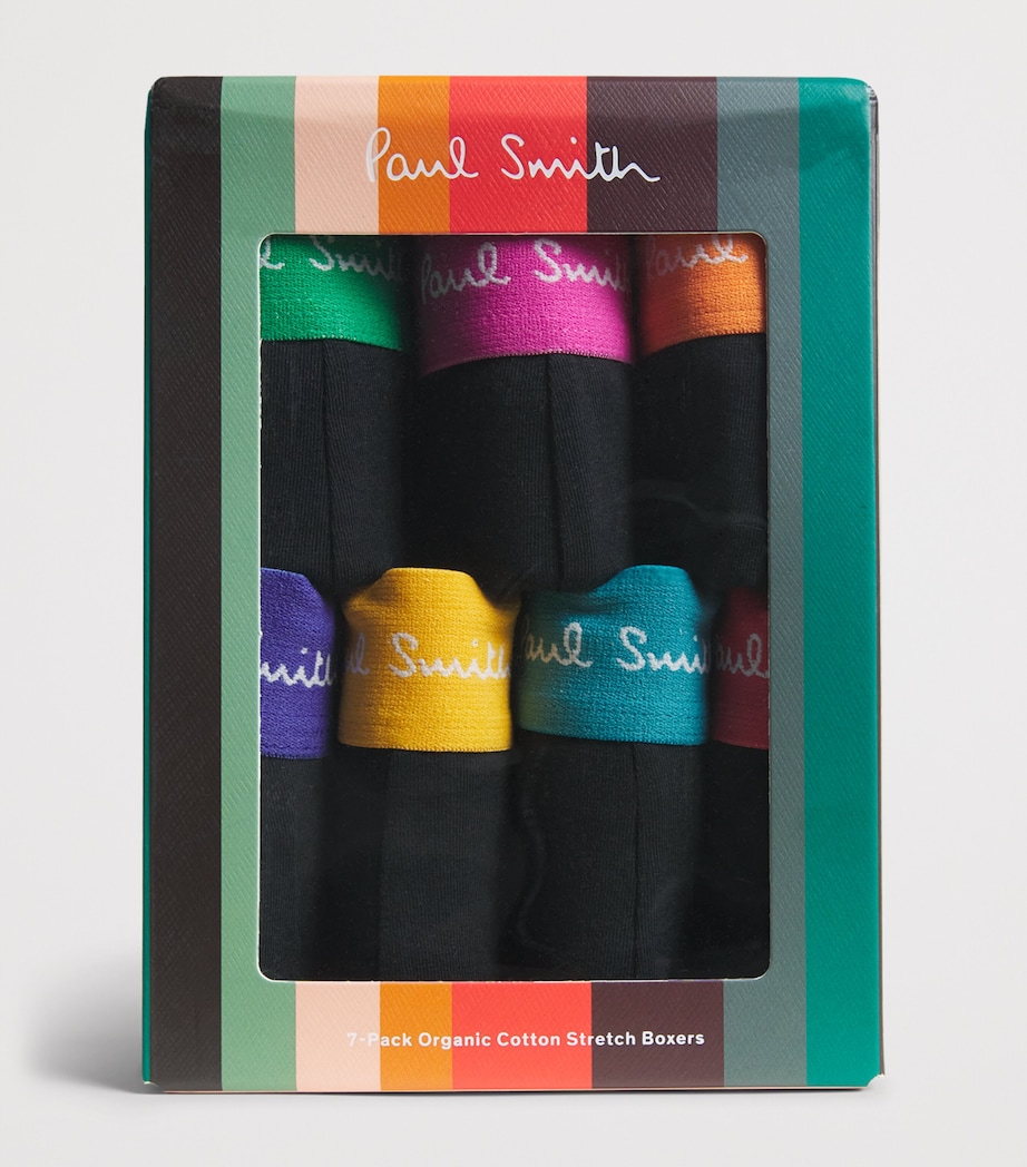 Paul Smith Mens Stretch-Organic Cotton Trunks (Pack of 7) Image 4