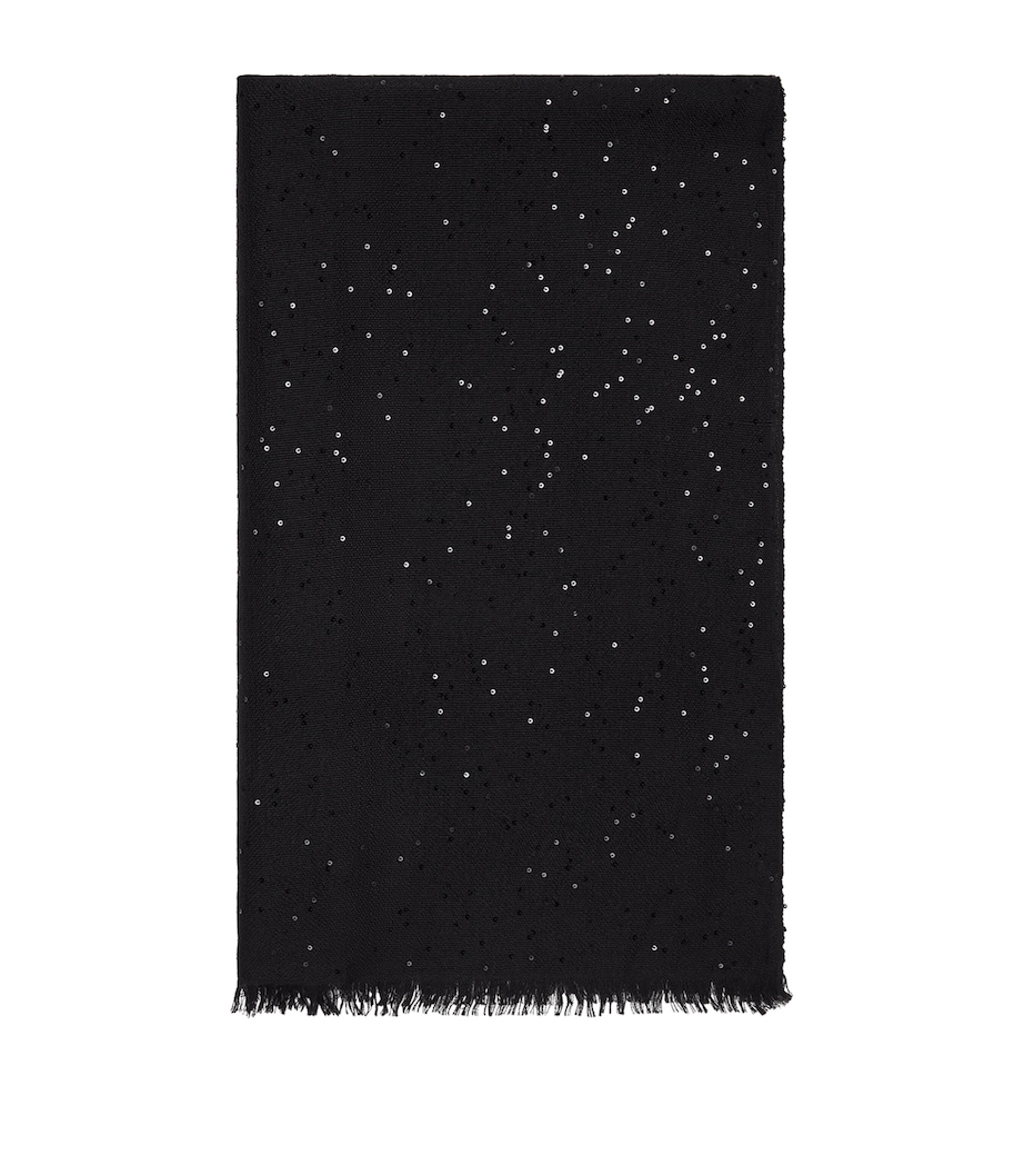 Cashmere-Silk Embellished Scarf C101 Image 1