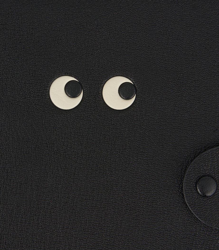 Leather A5 Eyes Journal BLACK Image 5