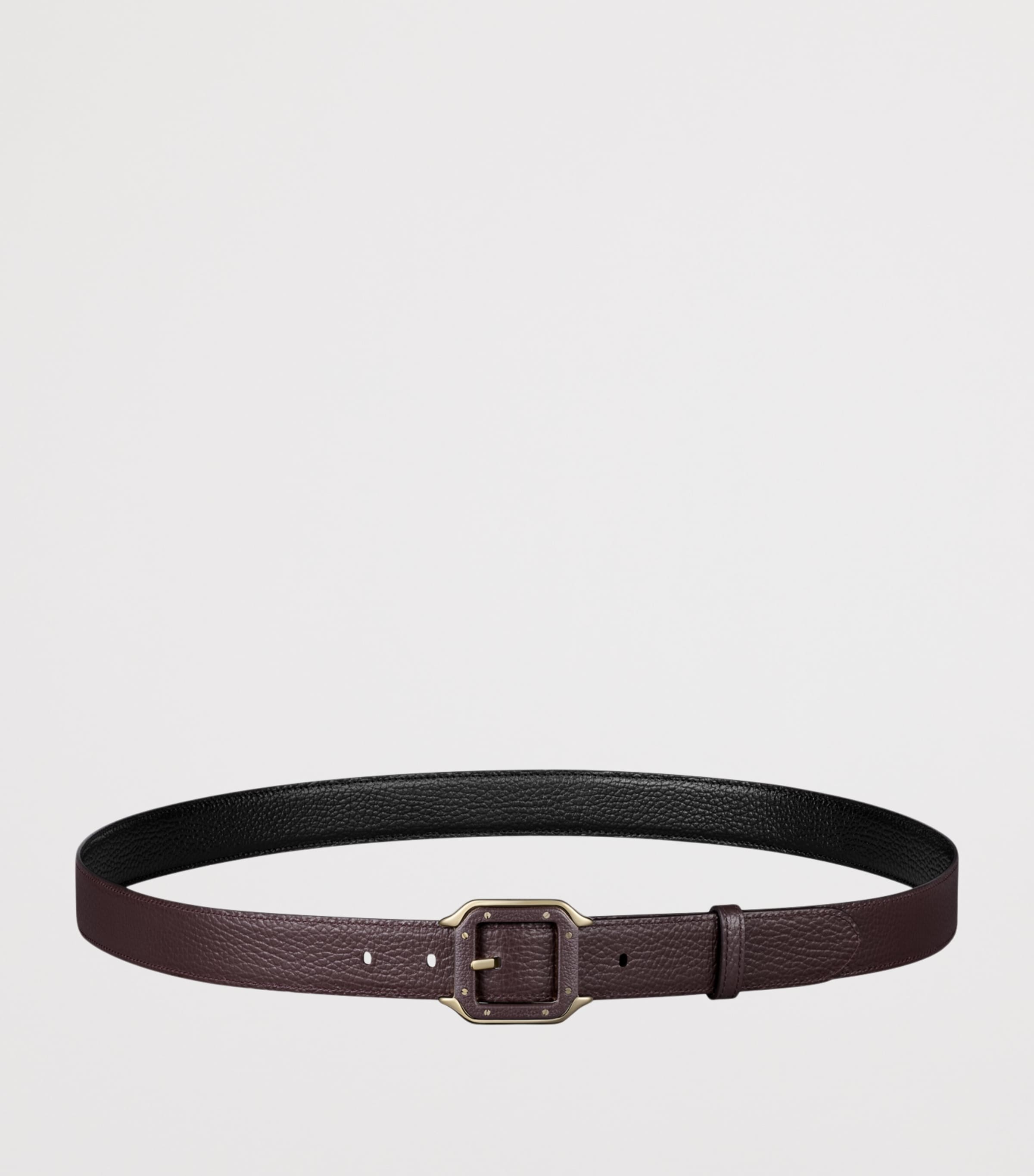 Cartier Leather Reversible Santos de Cartier Belt Black Image 5