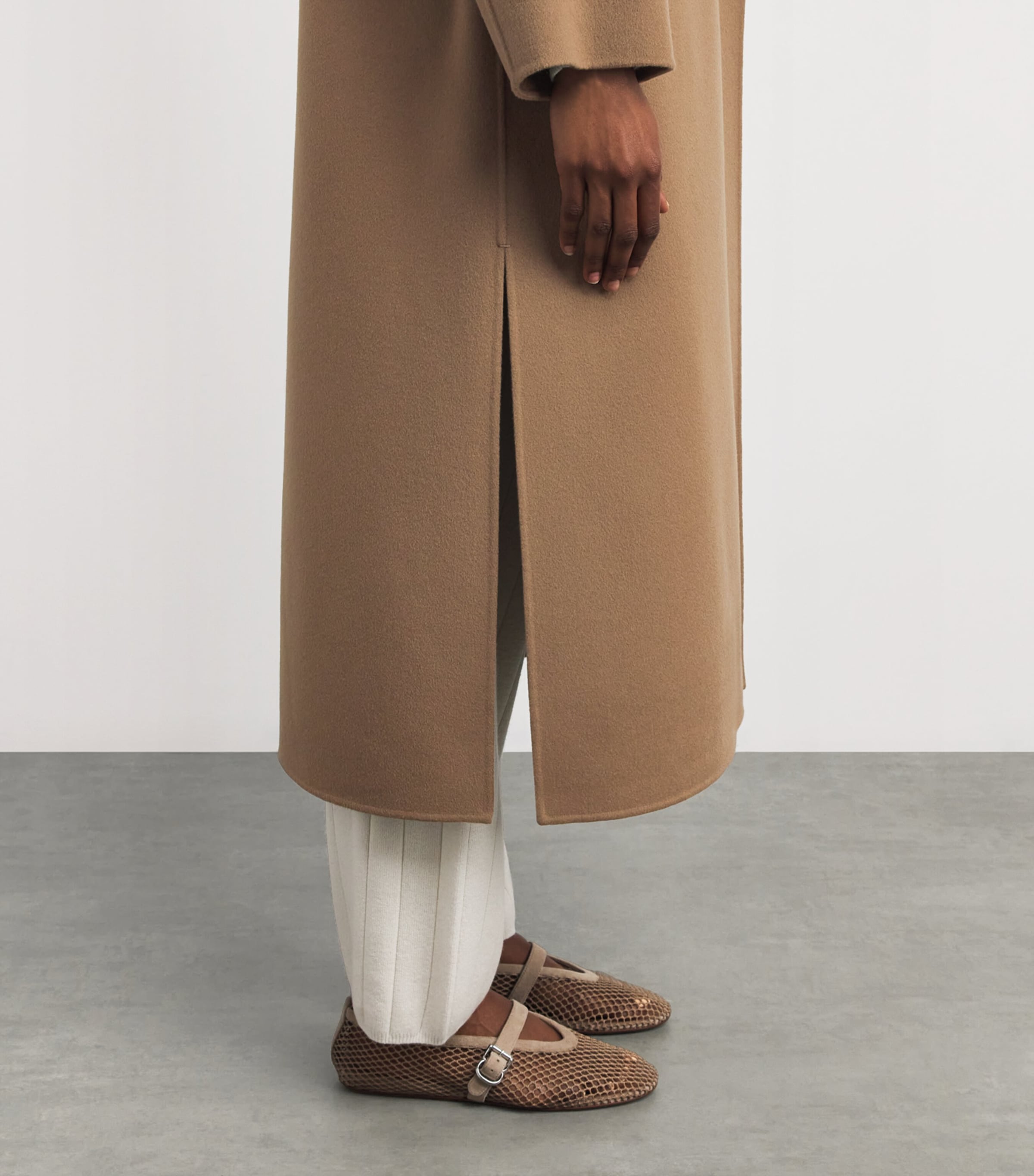 Virgin Wool Silk-Lined Overcoat HAZELNUT BROWN Image 6