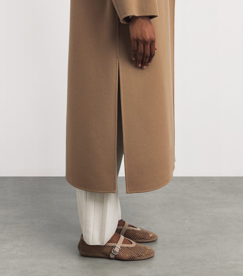 Virgin Wool Silk-Lined Overcoat HAZELNUT BROWN Image 6