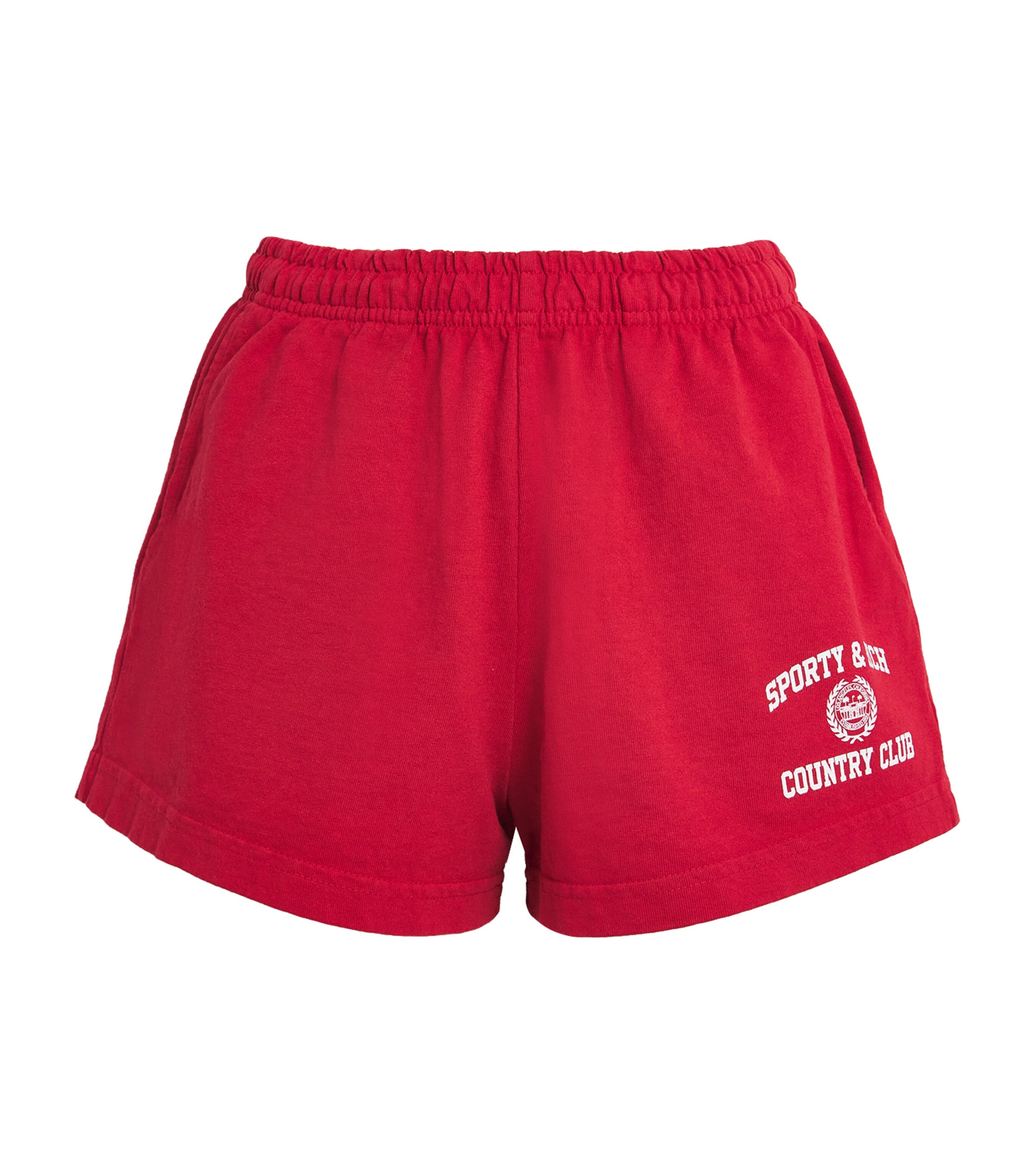 Sporty And Rich Varsity Crest Sweatshorts
