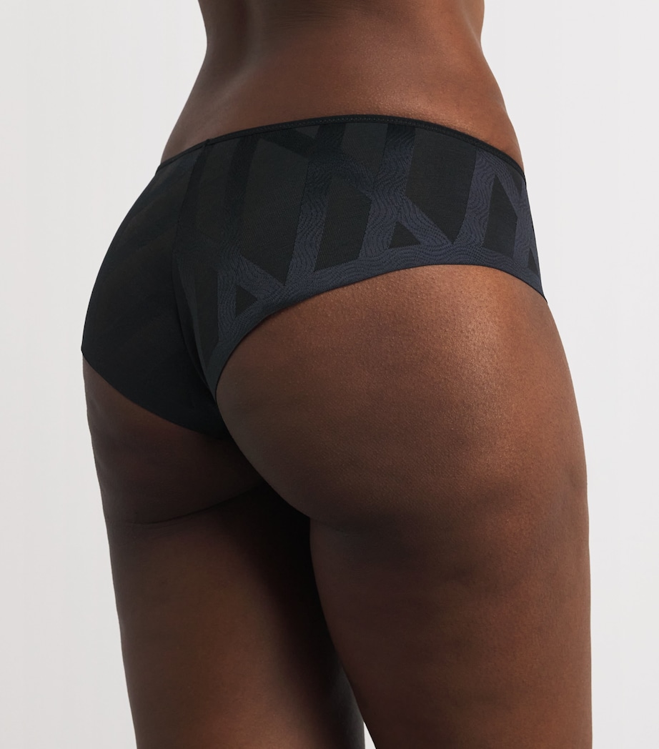 Chantelle Womens Shorty Glaze Briefs Black Image 3