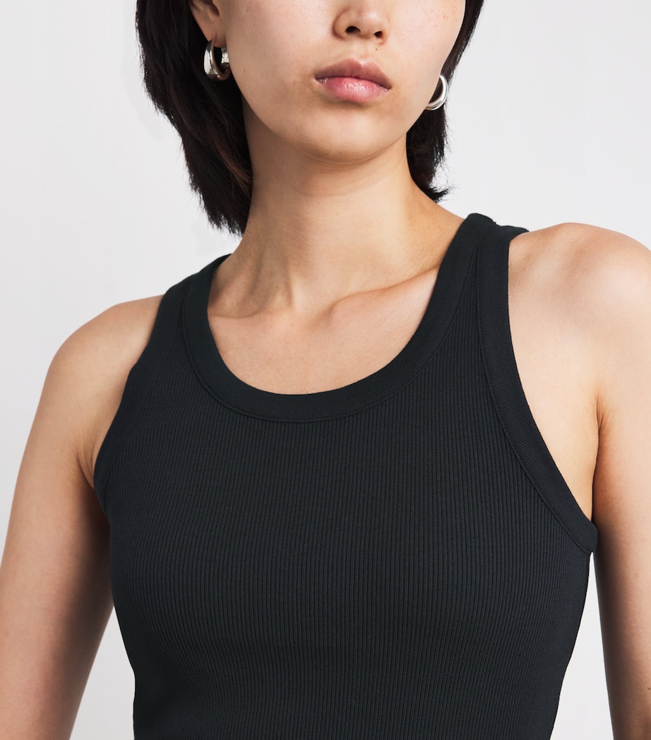 Ribbed Tank Top 001BLK BLACK Image 6