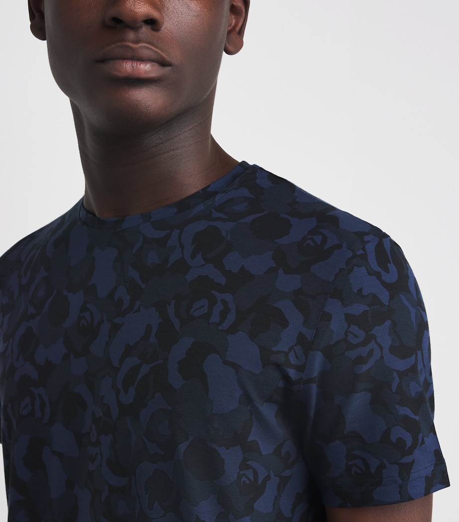 Micro Modal London T-Shirt 014NAV Image 6