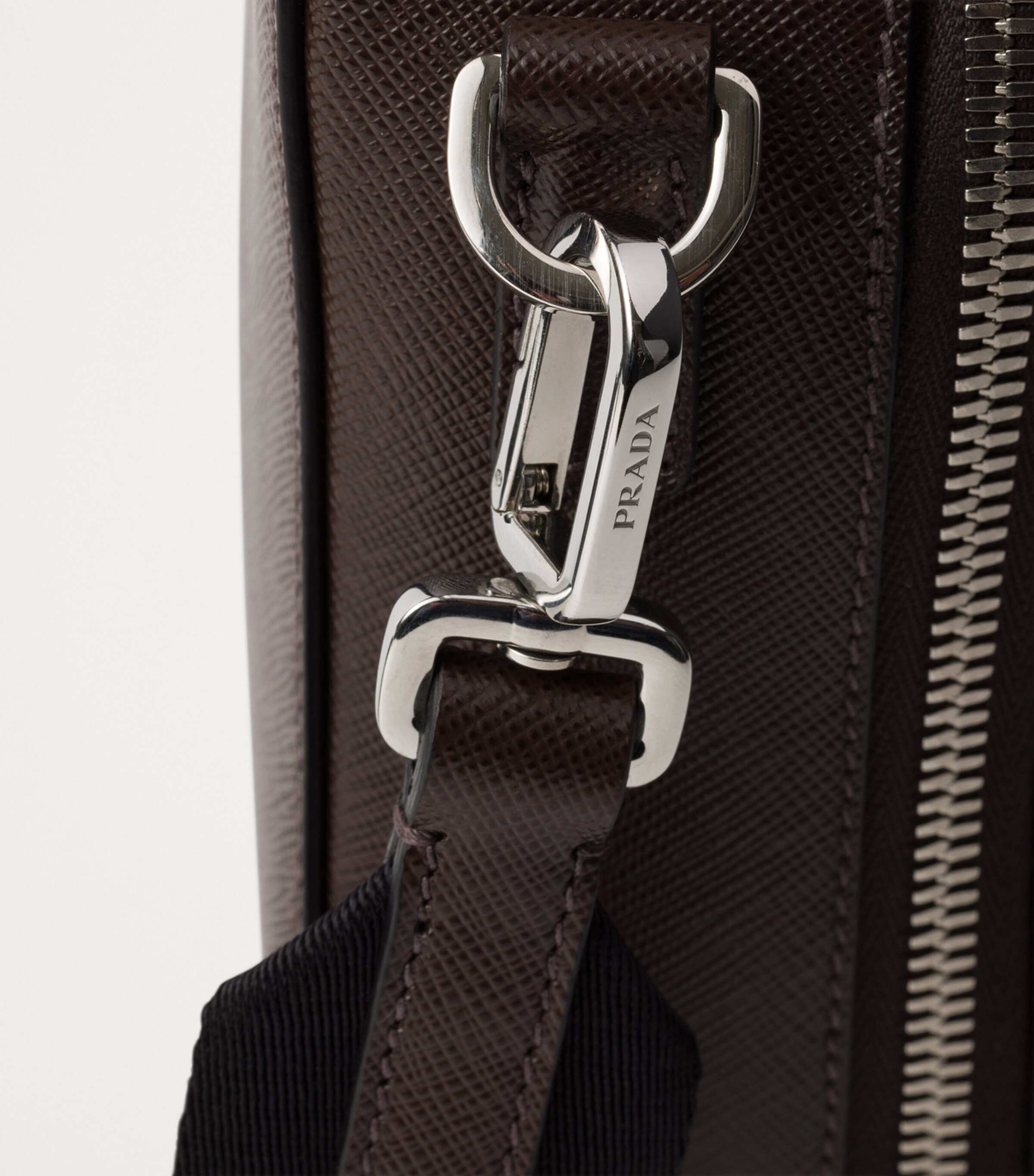 Prada Medium Saffiano Leather Brique Top-Handle Bag Image 6