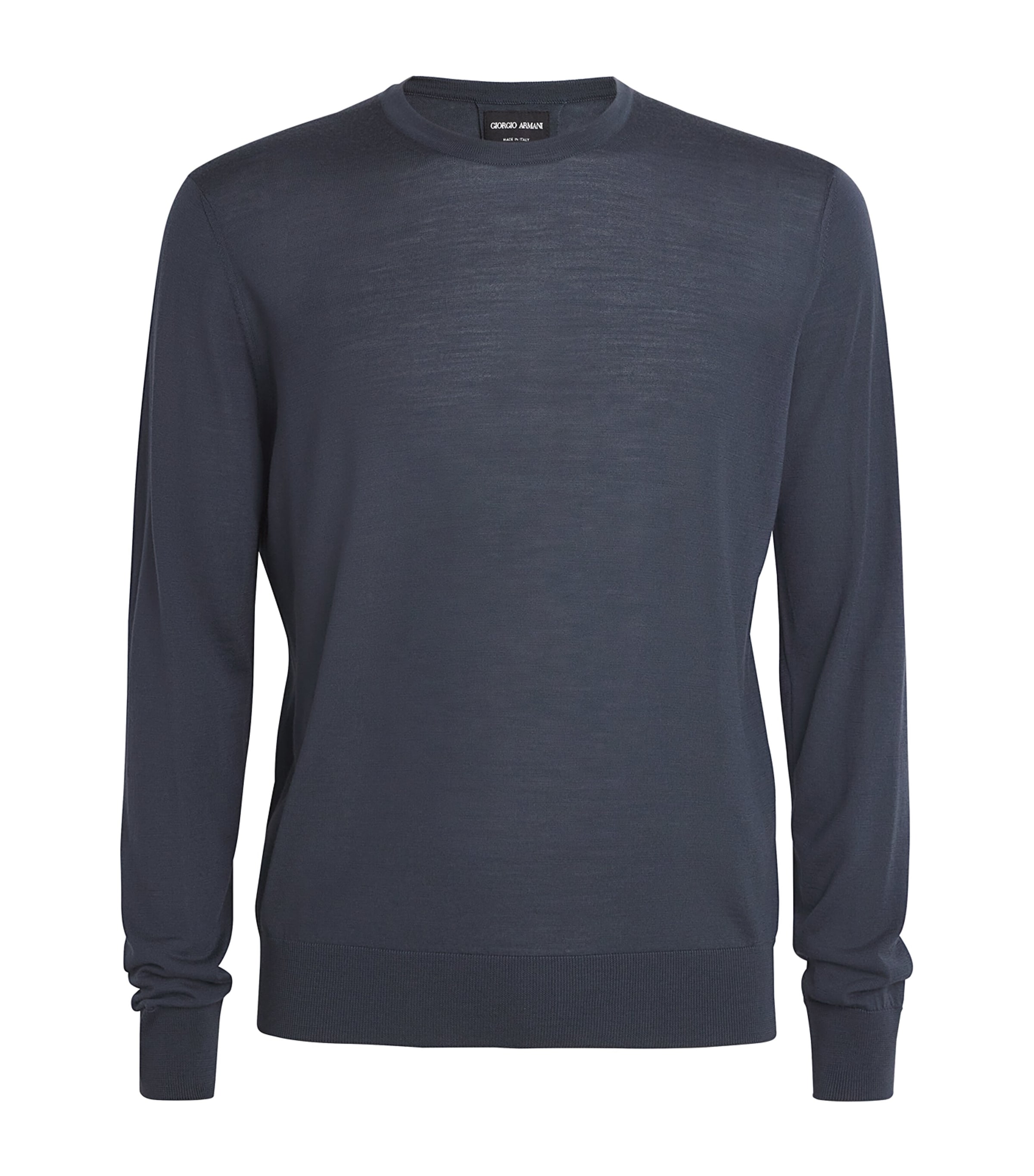 Giorgio Armani Virgin Wool Sweater In Black