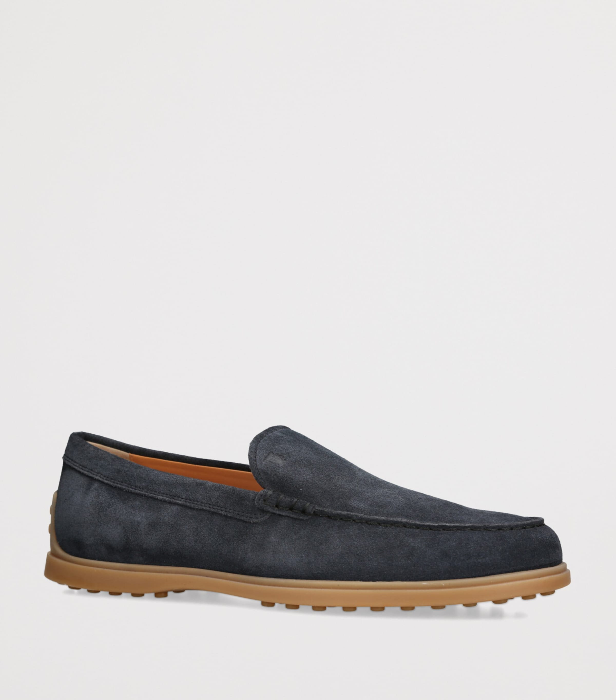 Tod's Suede Pantofola Gommini Loafers Navy Image 3