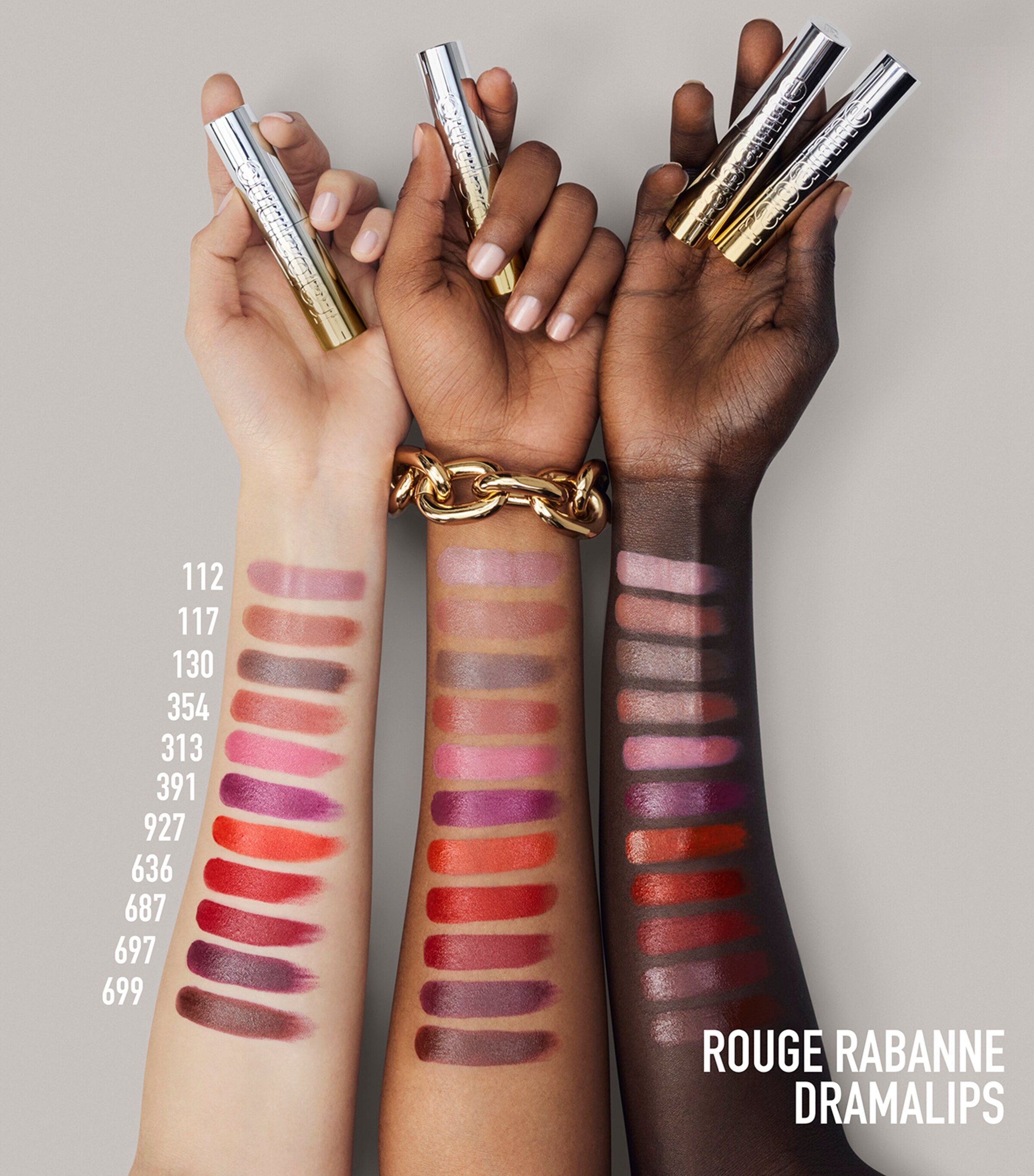 Rabanne Dramalips Shiny Lipstick Safe Word Image 5