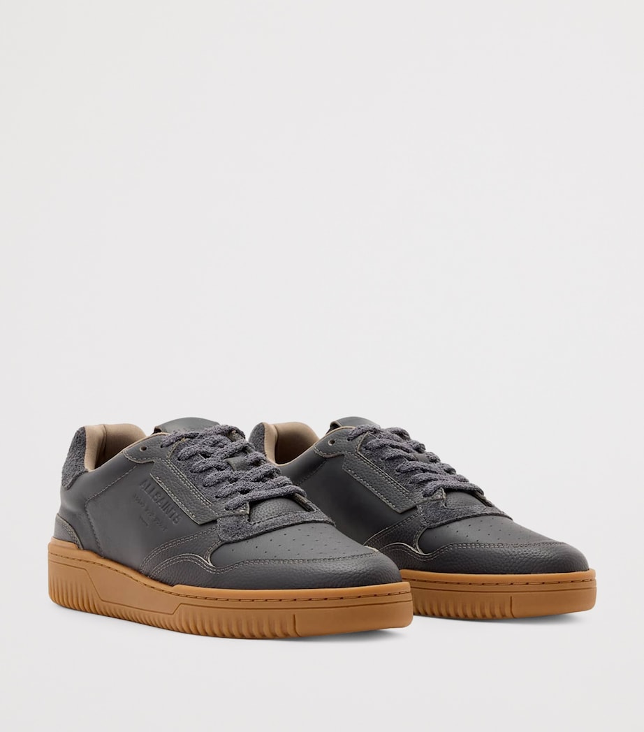Leather Regan Sneakers CHARCOAL GREY/GUM Image 2