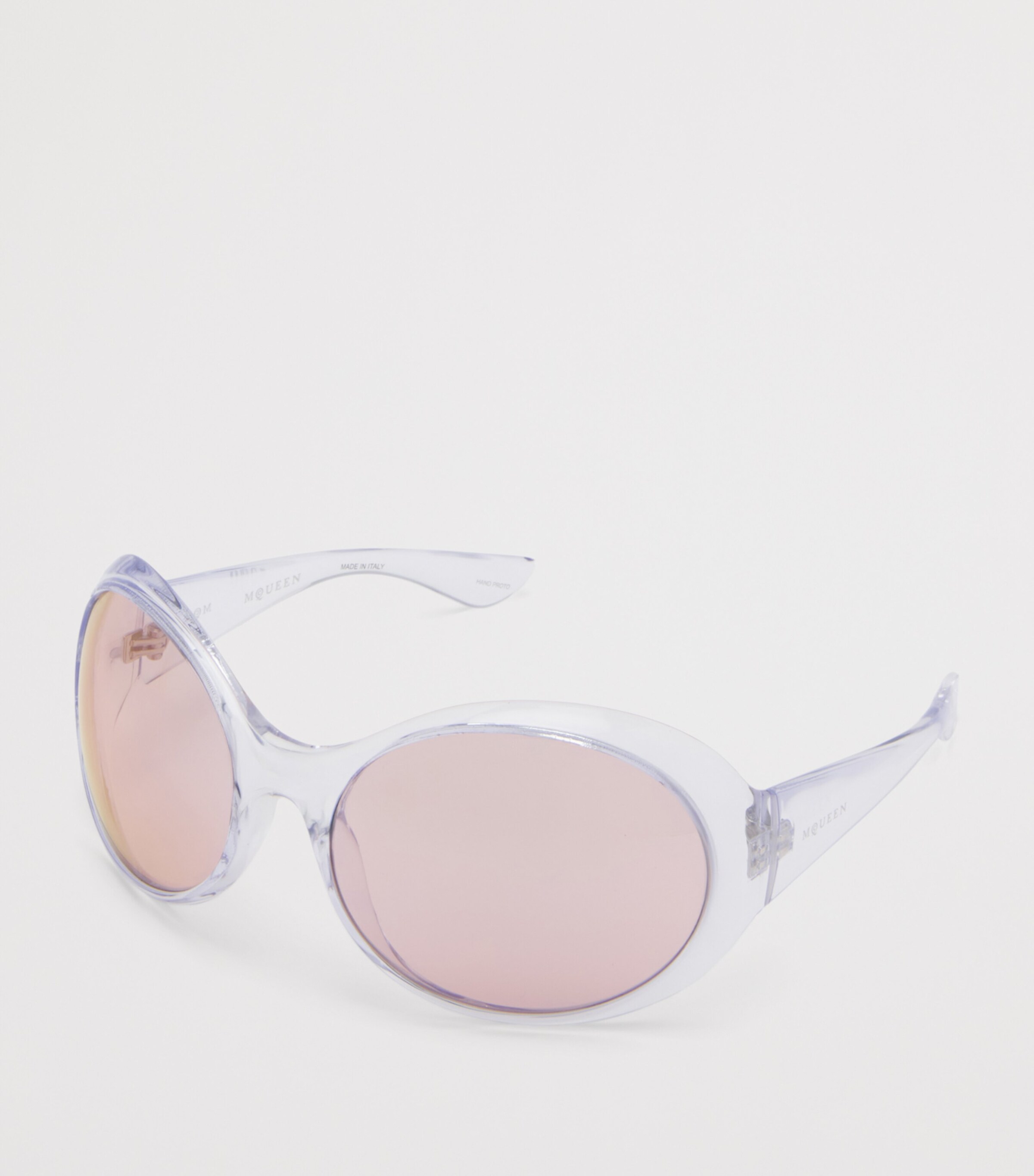 McQueen Transparent Round Kate Sunglasses Image 3