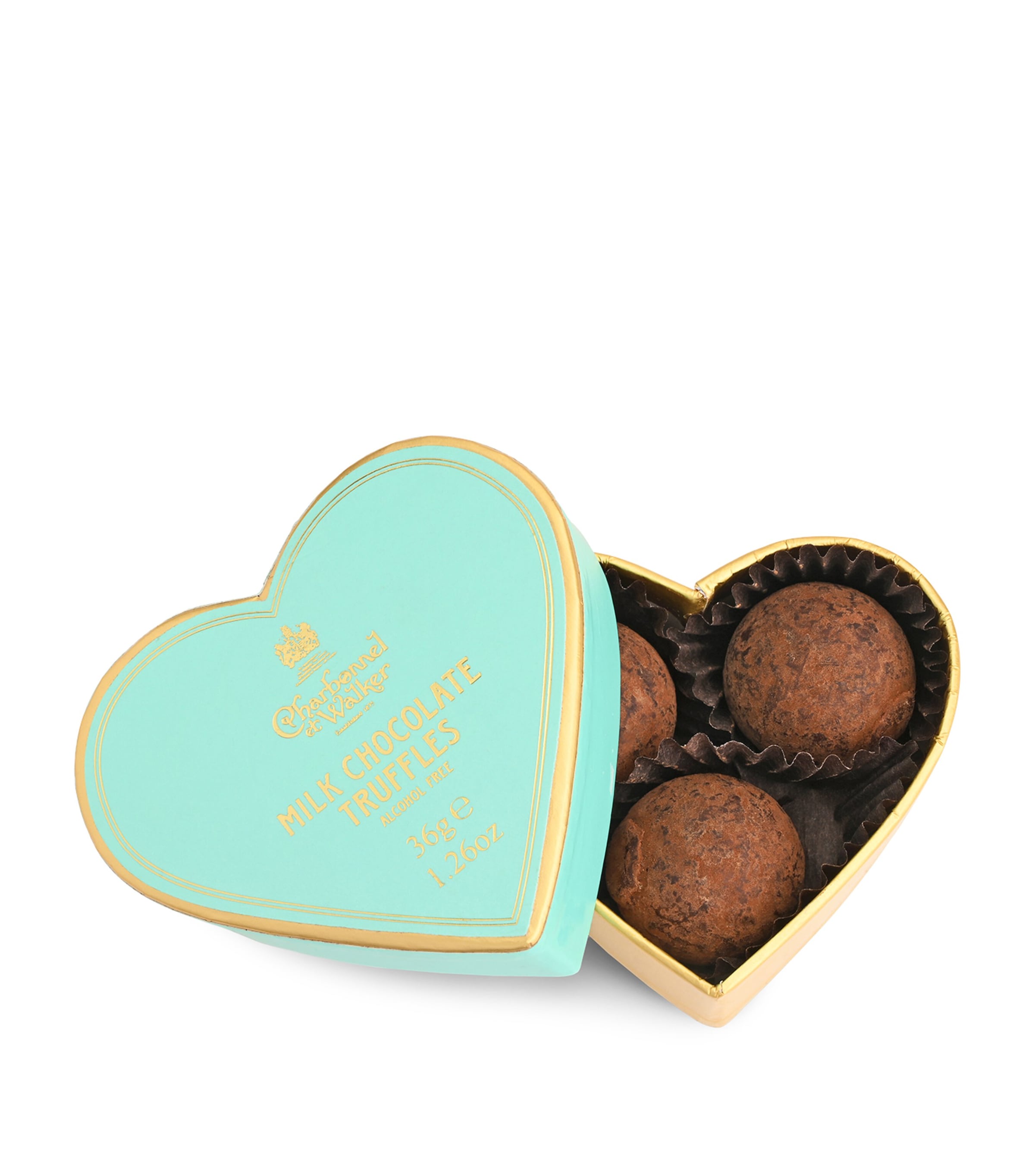Milk Chocolate Truffles Mini Heart (34g) NO COLOUR Image 2