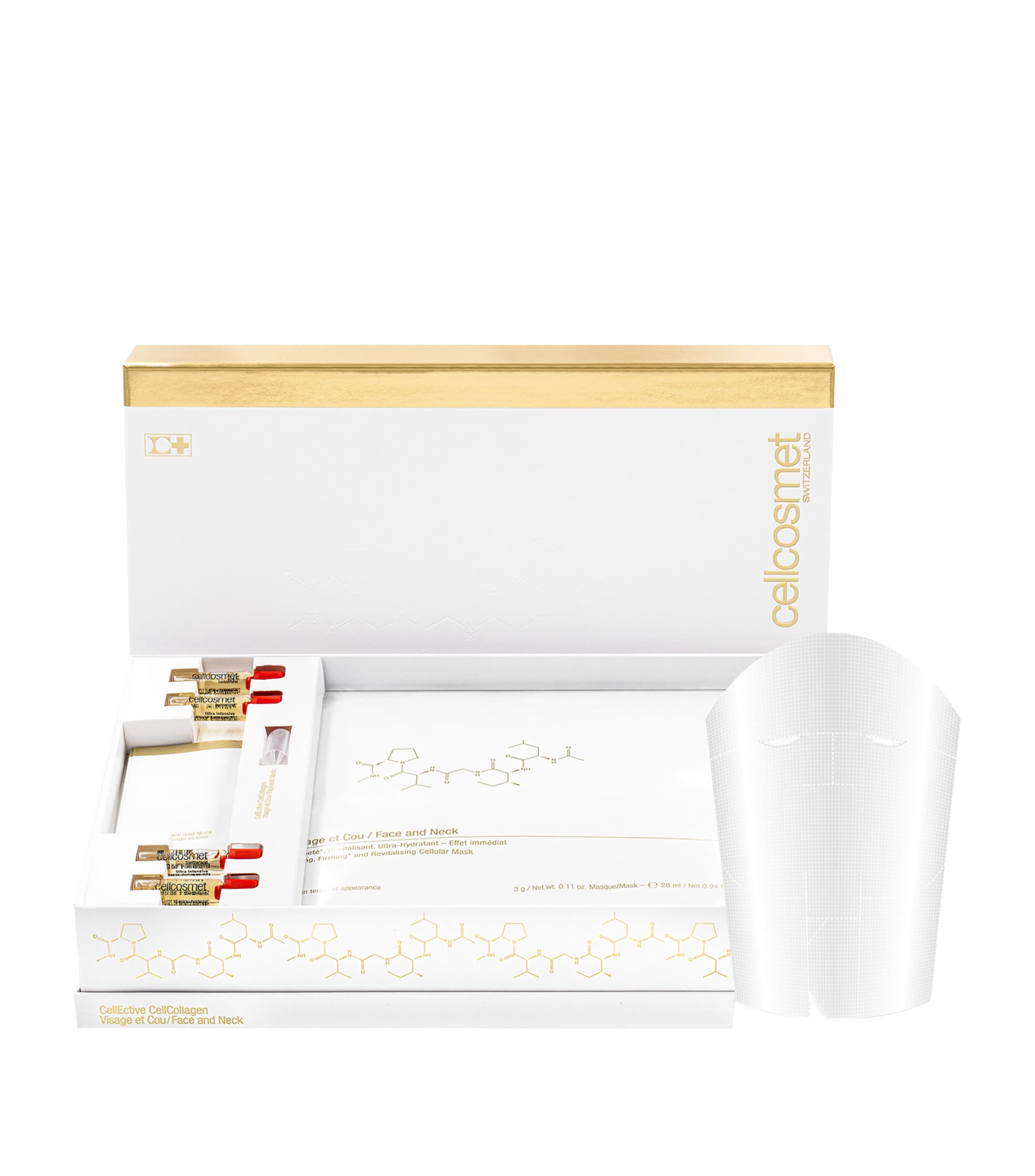 Cellcosmet CellEctive CellCollagen Face and Neck Mask (4 x 1.5ml) | Skincare | Face Masks | Sheet Masks | Treatments | Designers | Cellcosmet