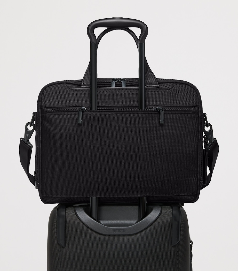 Tumi Medium Alpha 4 Expandable Briefcase (15") Black Image 5