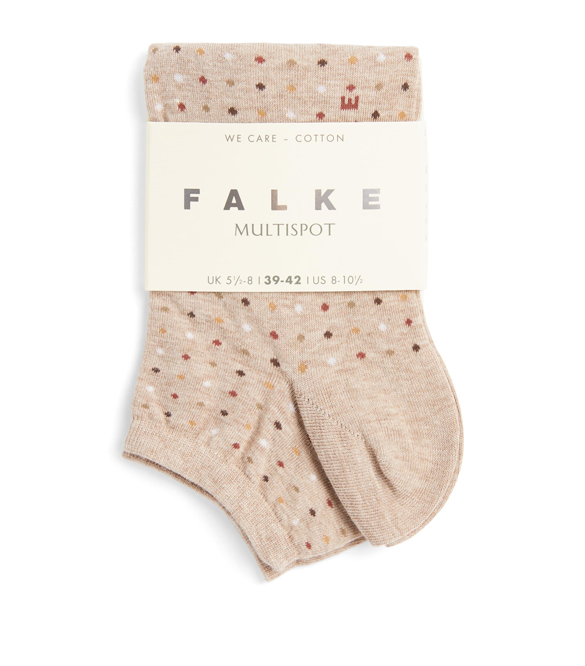 Falke Stretch-cotton Multispot Socks In Neutral