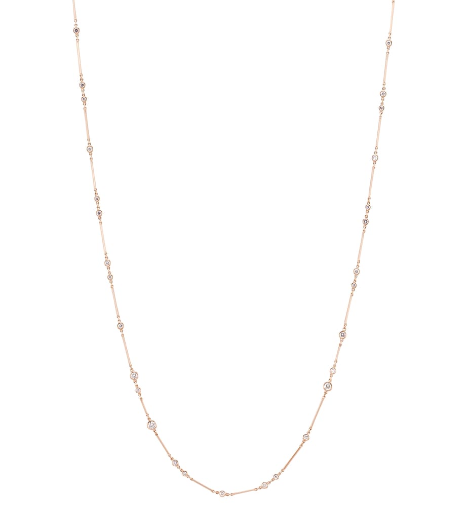 Rose Gold and Diamond Raindance Long Necklace ROSE GOLD Image 1