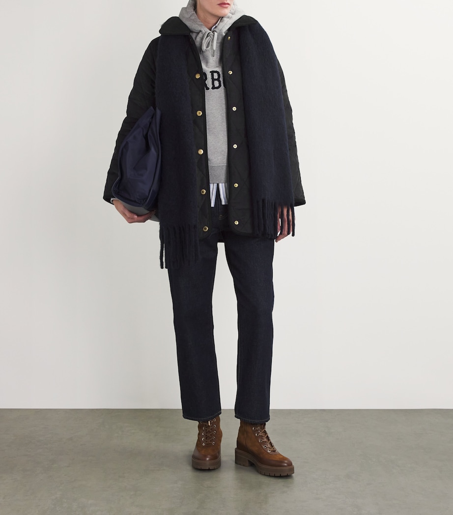 Cotton Quilted Cornelia Jacket DARK NAVY/ TARTAN Image 2