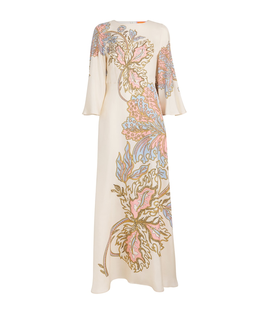 La Doublej Womens Silk Sorella Kaftan Maxi Dress Swathe Placée Image 1