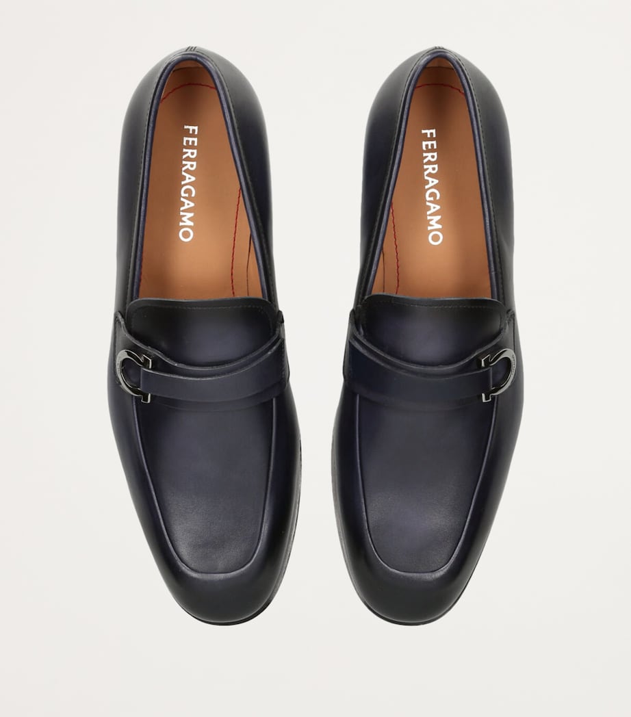 Leather Florio Loafers NAVY Image 4