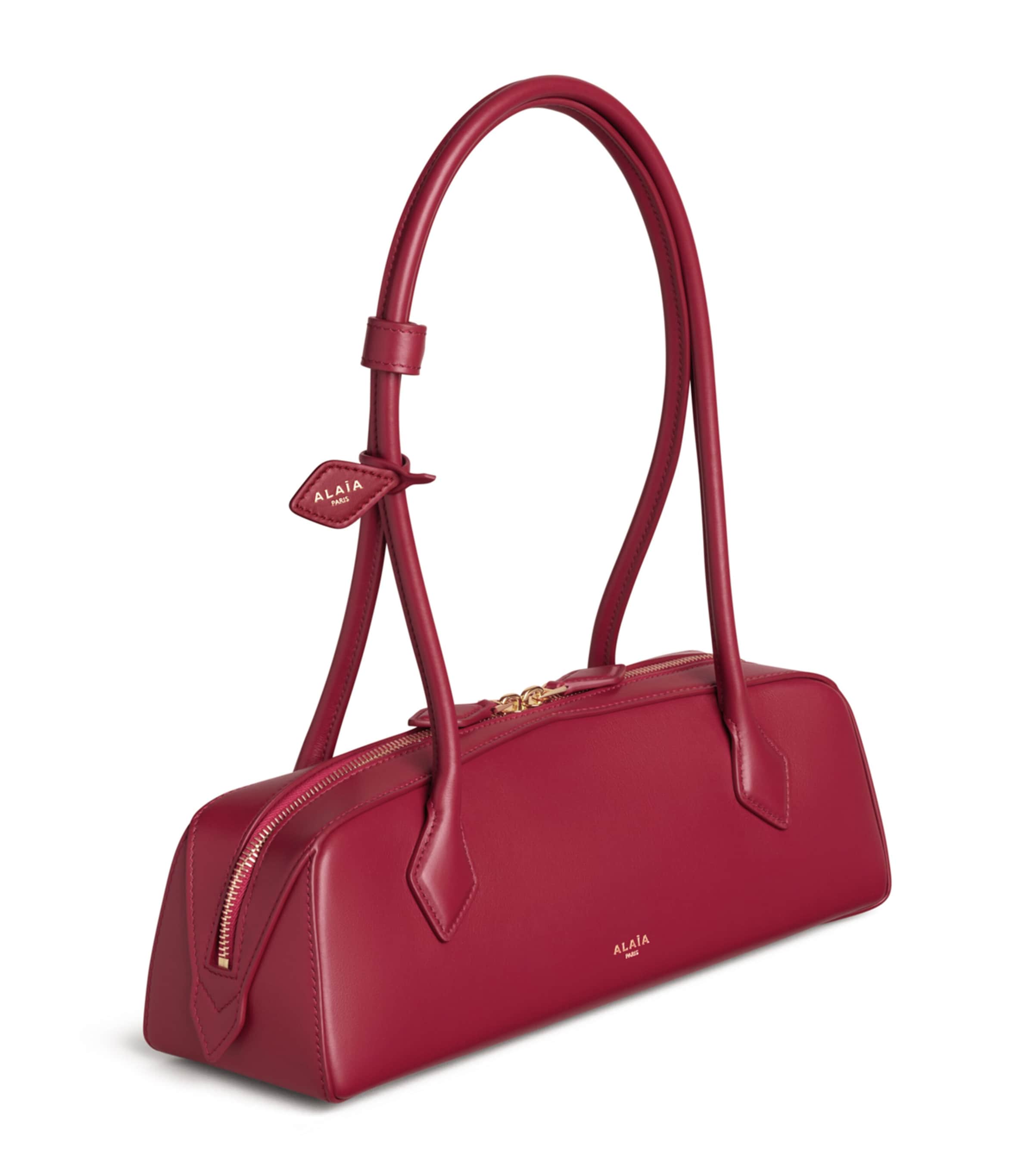 Alaïa Medium Leather Le Teckel Shoulder Bag Carmine Image 2