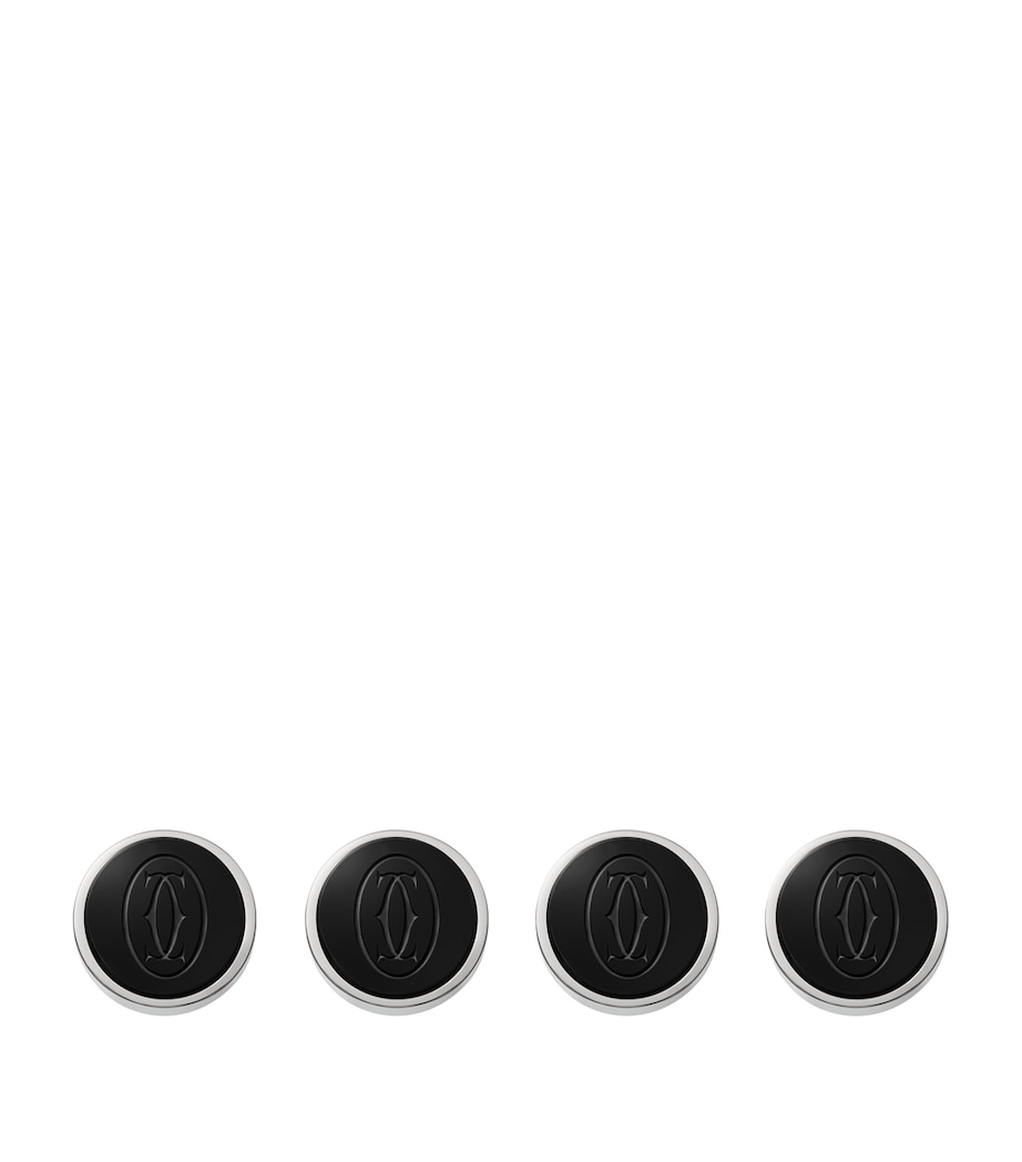 Cartier Sterling Silver Double C de Cartier Shirt Studs Sterling Silver Image 2