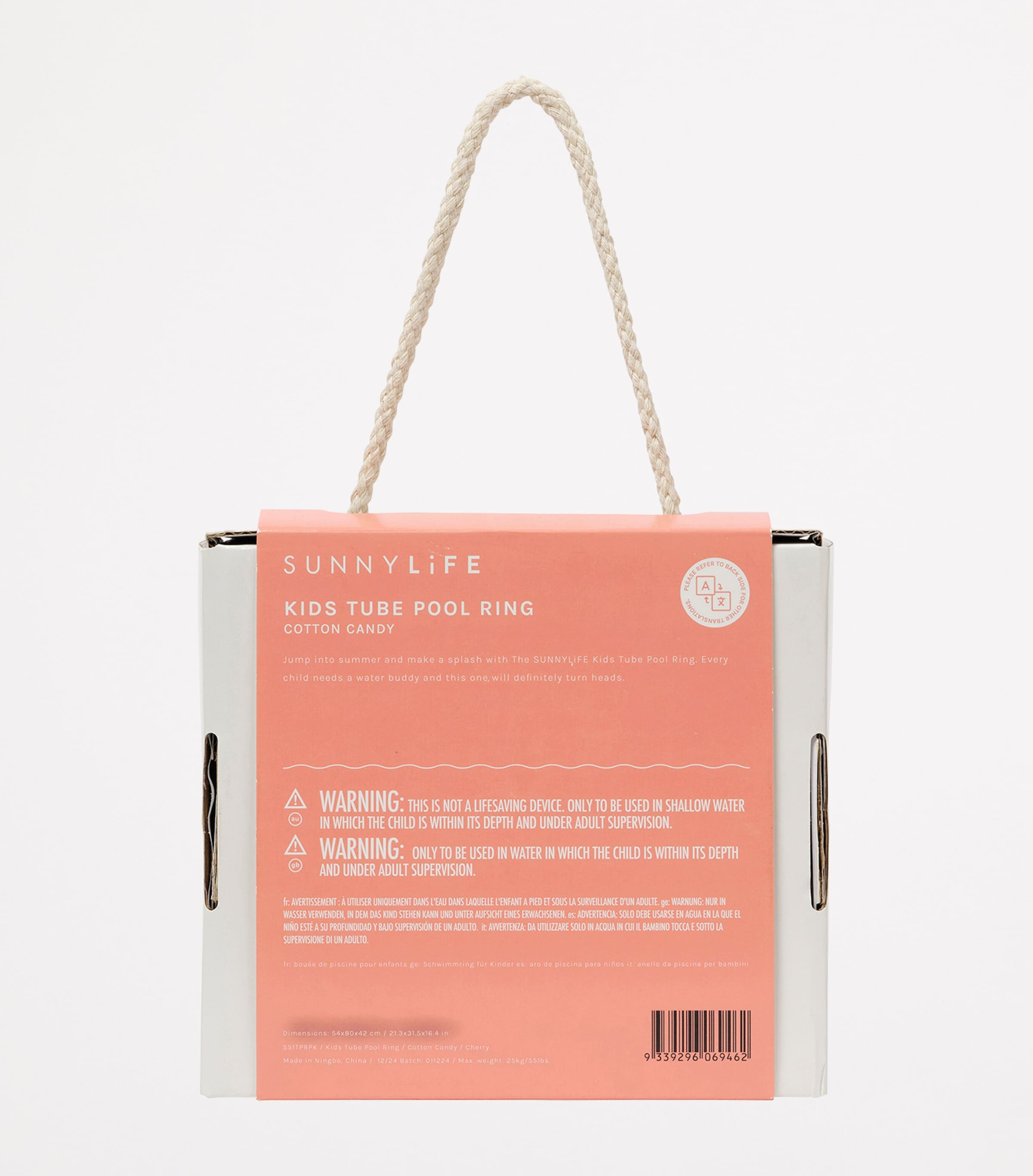 Cherry Print Tube Pool Ring COTTON CANDY Image 8