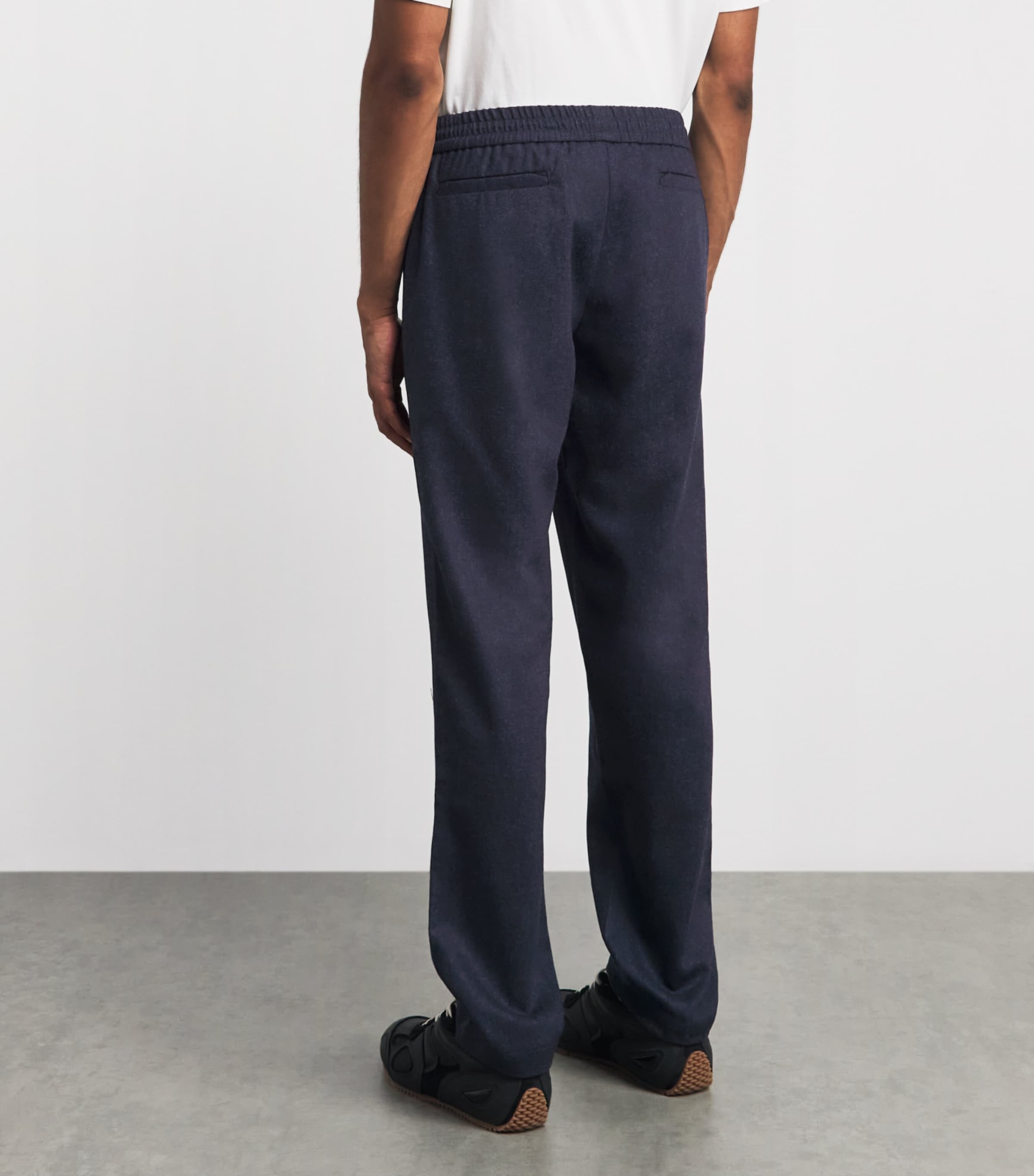 Sease Mens Virgin Wool Mindset Slim Trousers Denim Blue Image 5