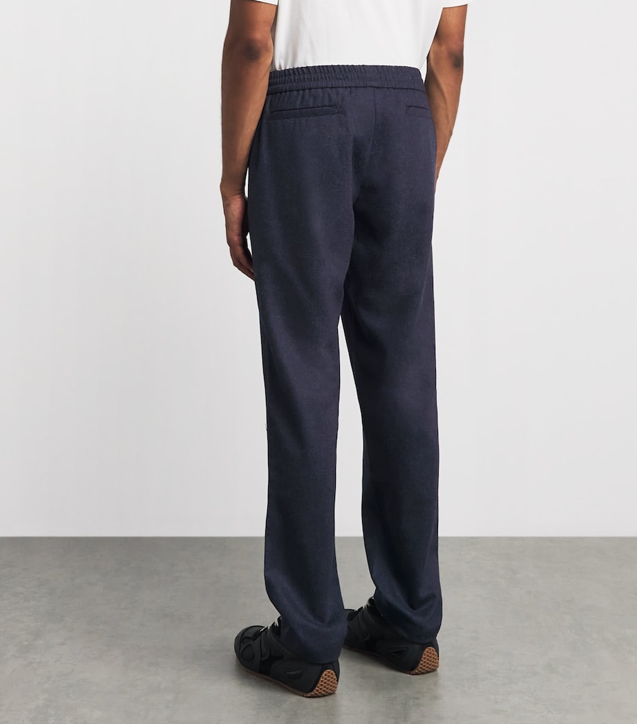 Sease Mens Virgin Wool Mindset Slim Trousers Denim Blue Image 5