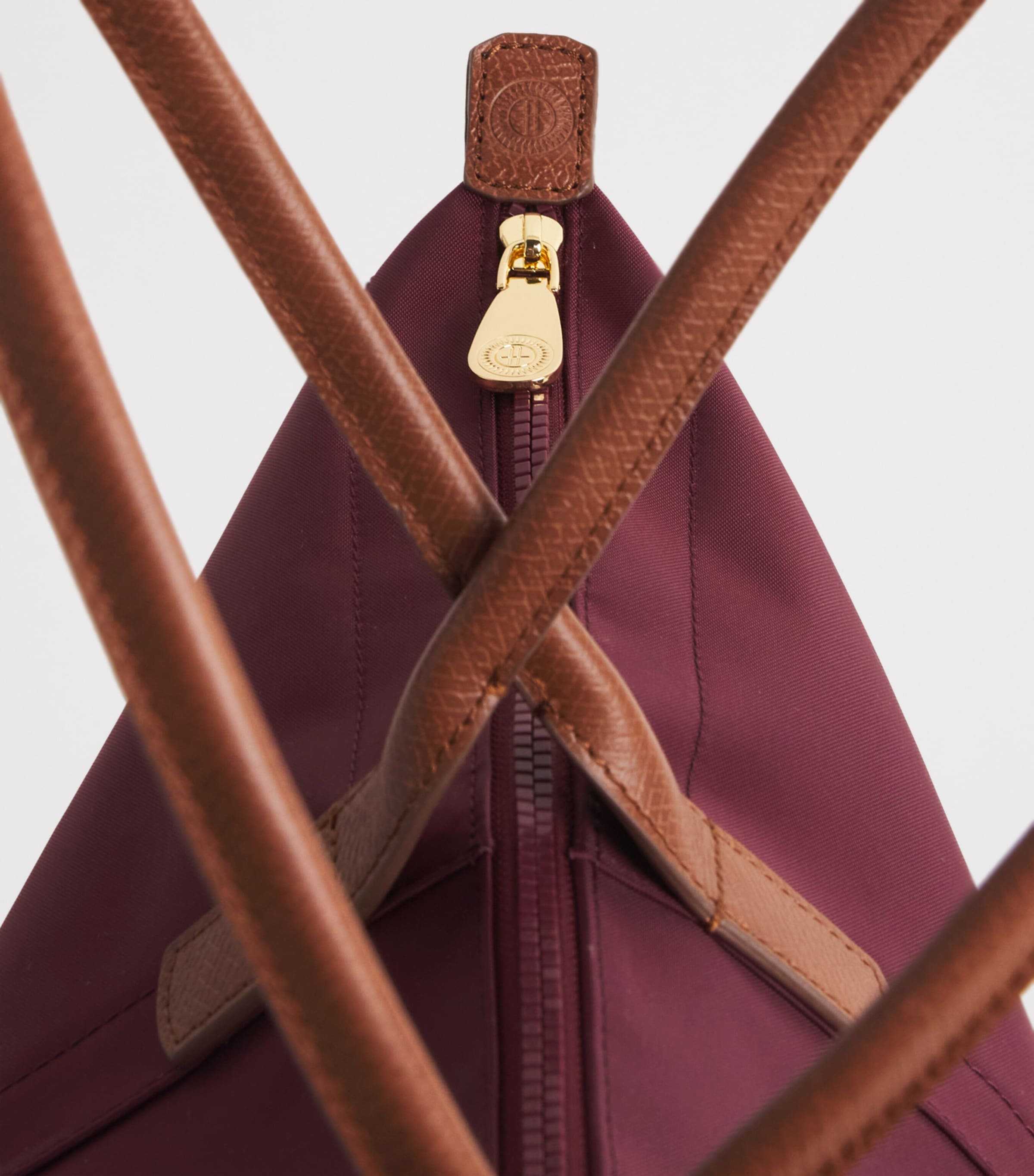 Harrods Medium Nylon Tote Bag Pink Image 7