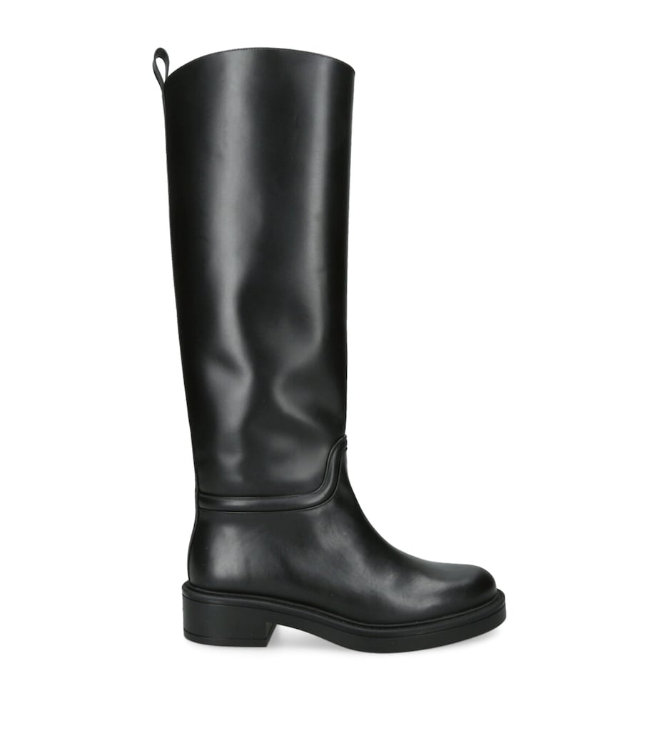 Leather Celia Riding Boots BLACK Image 1