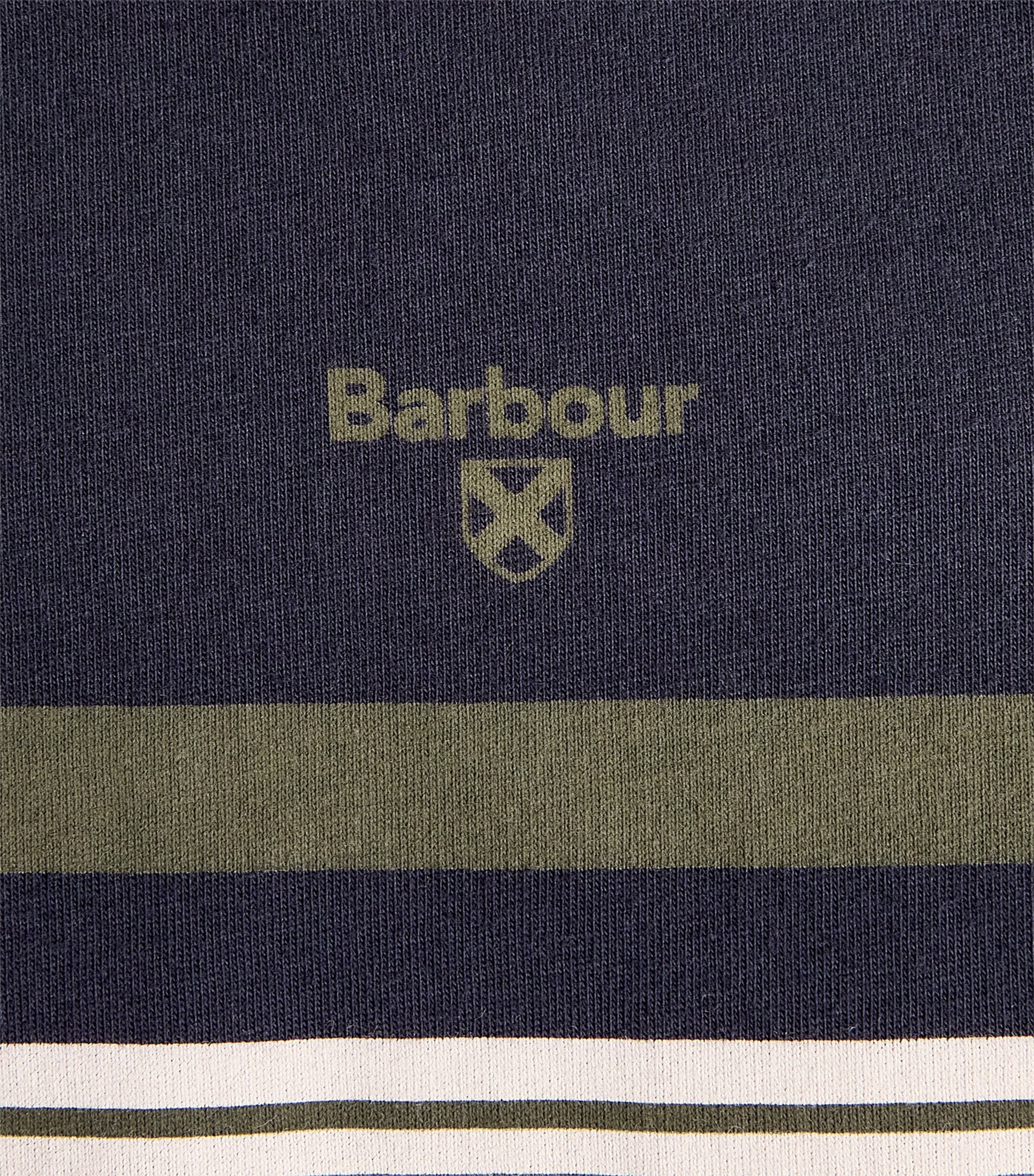 Barbour Mens Stripe Teeside T-Shirt Dark Navy Image 6