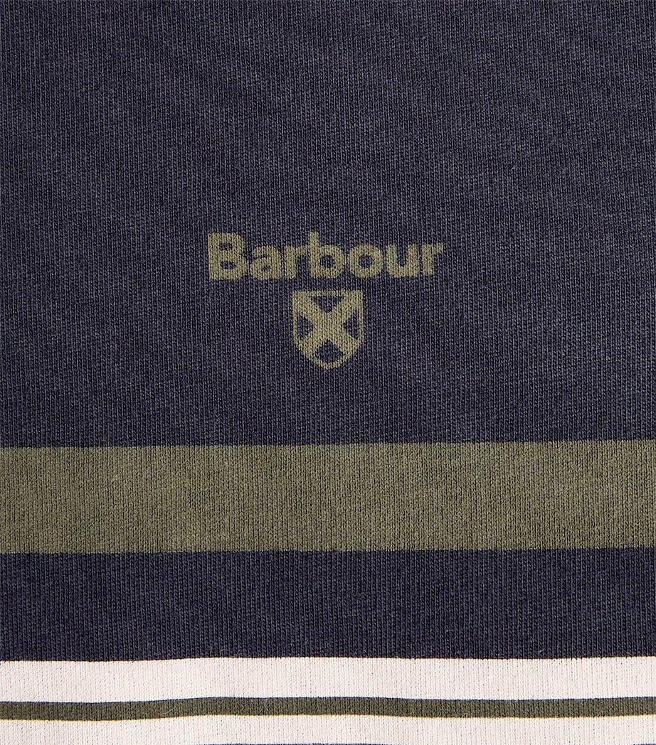 Barbour Mens Stripe Teeside T-Shirt Dark Navy Image 6