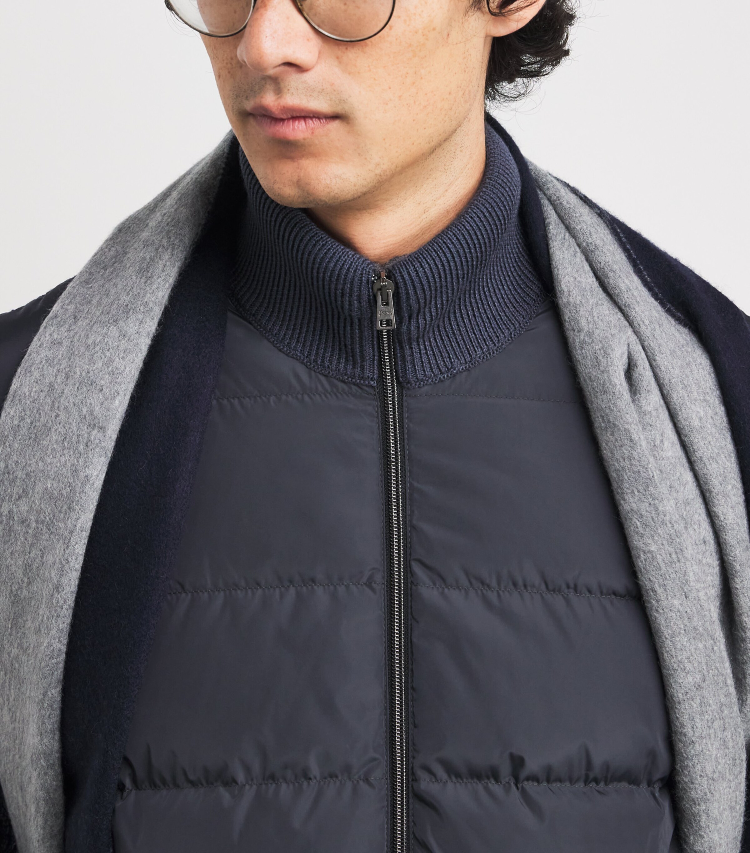 Down Wool-Blend Hybrid Puffer Jacket 9482 GRIGO BALENA Image 6
