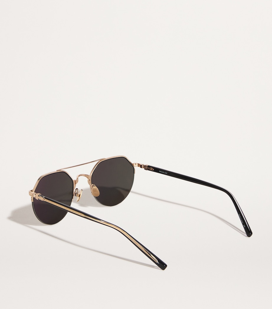 Matsuda M3141 Sunglasses Brushed Gold Image 3
