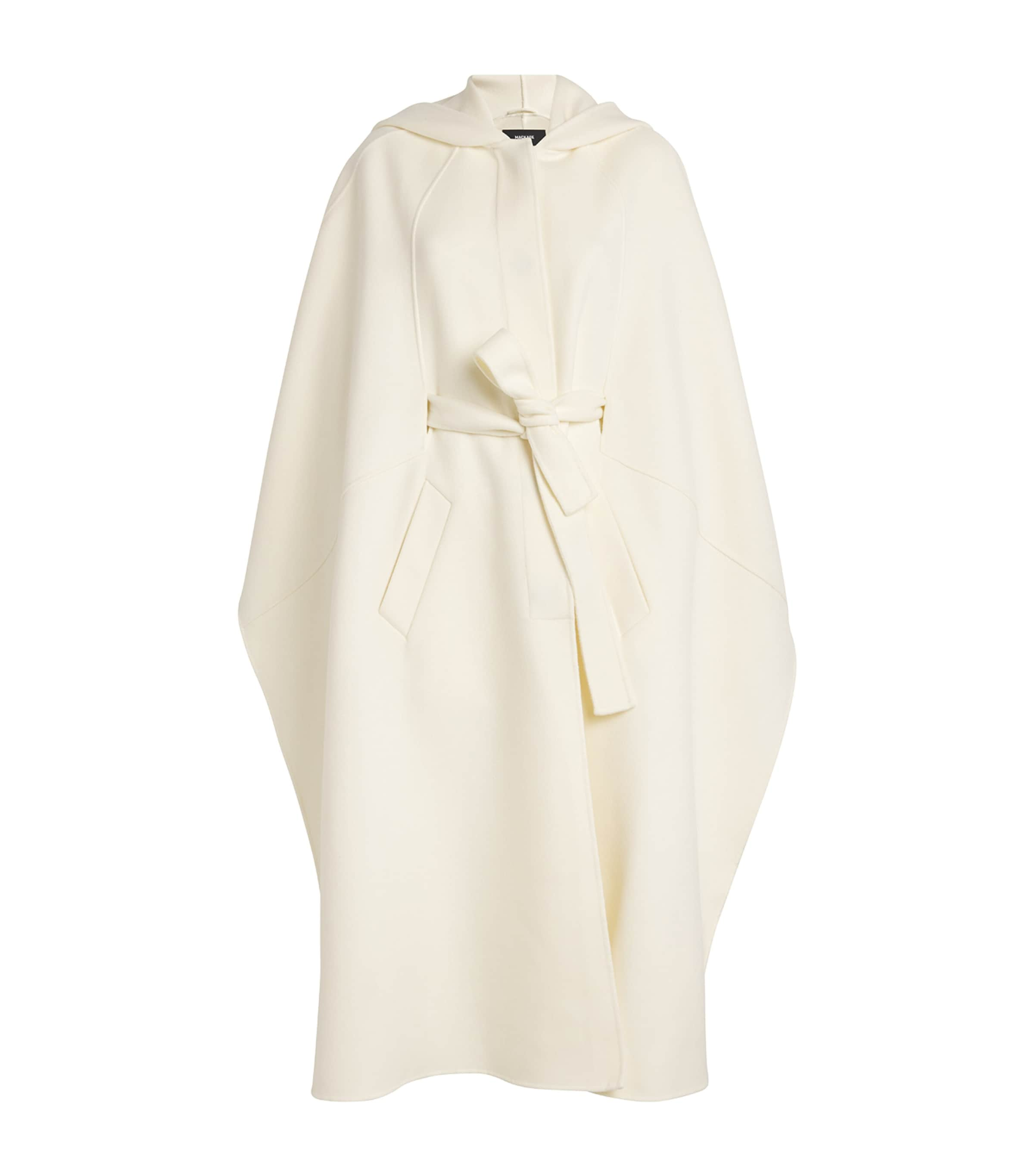 Mackage Wool Kirstyn Cape Coat In Transparent