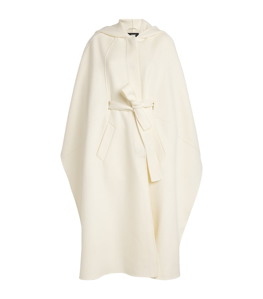 Mackage Womens Wool Kirstyn Cape Coat Cream Image 1